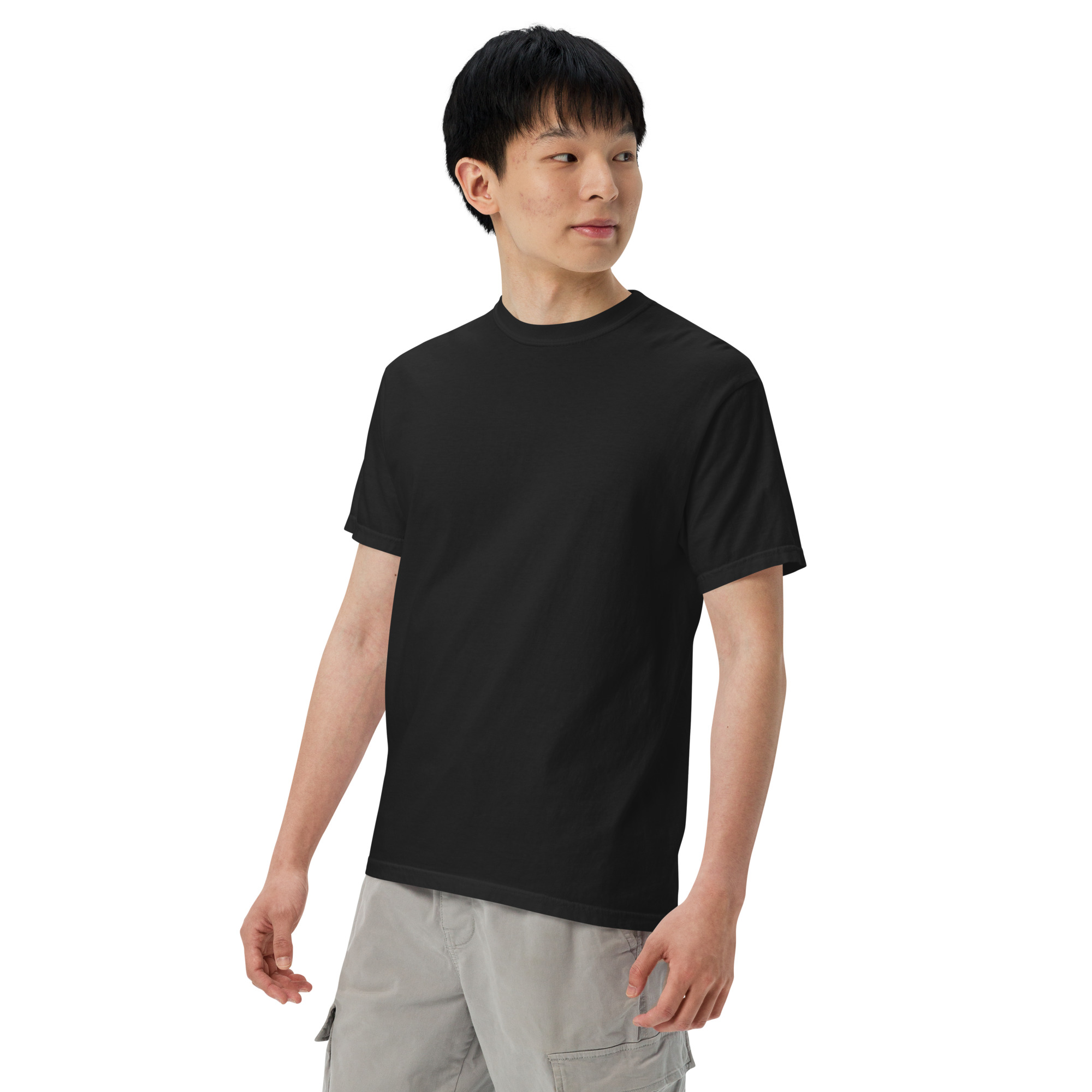 "MI AMOR POR TI BLK AND WHT" Unisex garment-dyed heavyweight t-shirt - Image 6