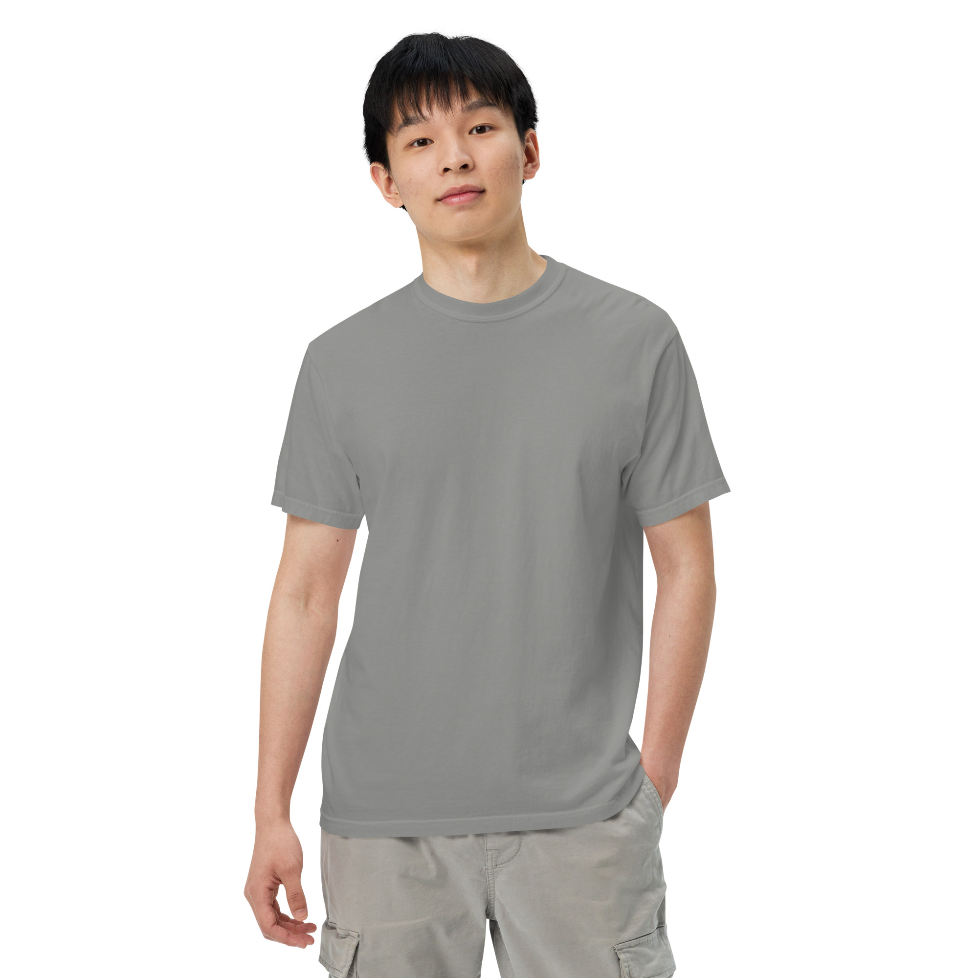 "MI AMOR POR TI BLK AND WHT" Unisex garment-dyed heavyweight t-shirt - Image 52