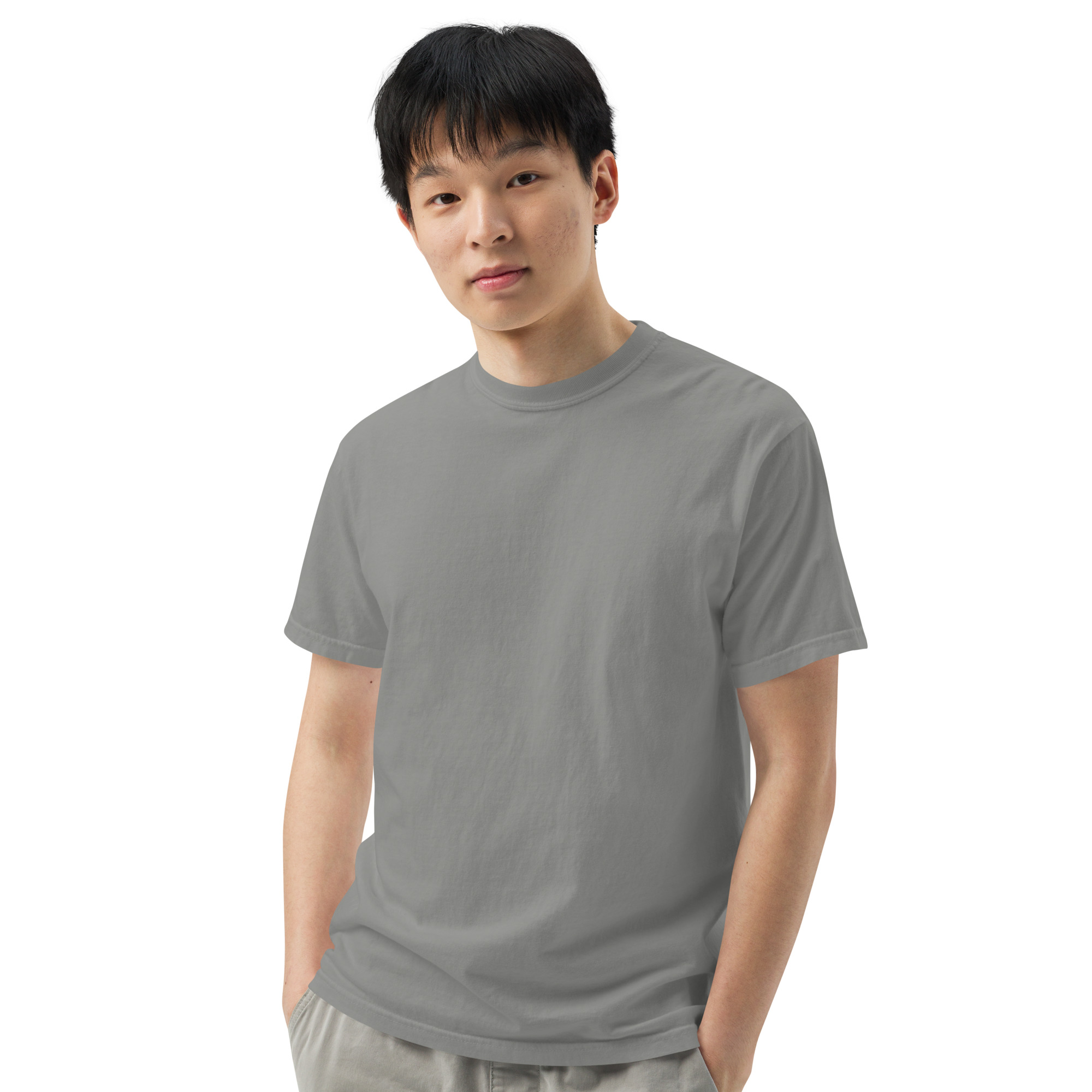 "MI AMOR POR TI BLK AND WHT" Unisex garment-dyed heavyweight t-shirt - Image 53