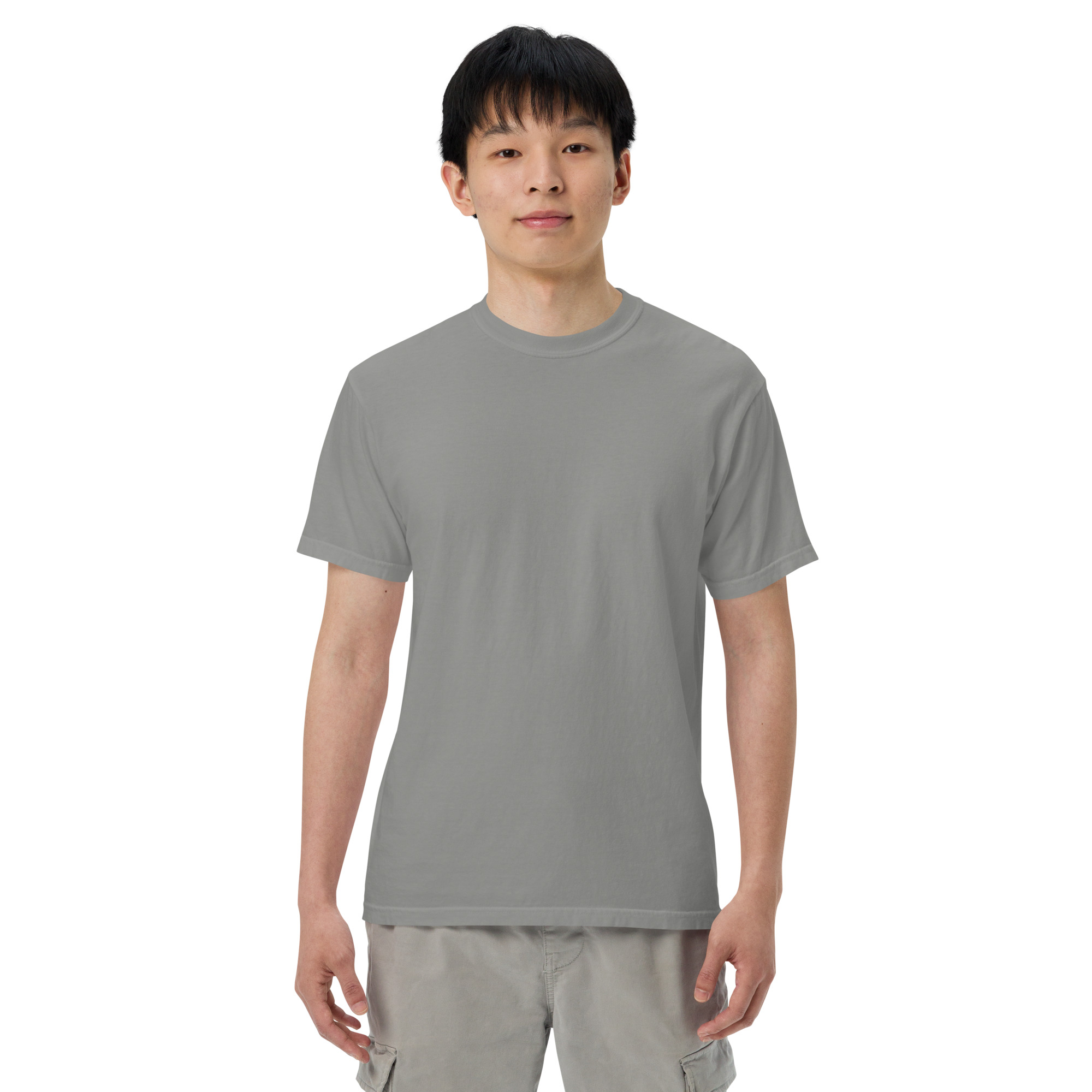 "MI AMOR POR TI BLK AND WHT" Unisex garment-dyed heavyweight t-shirt - Image 51