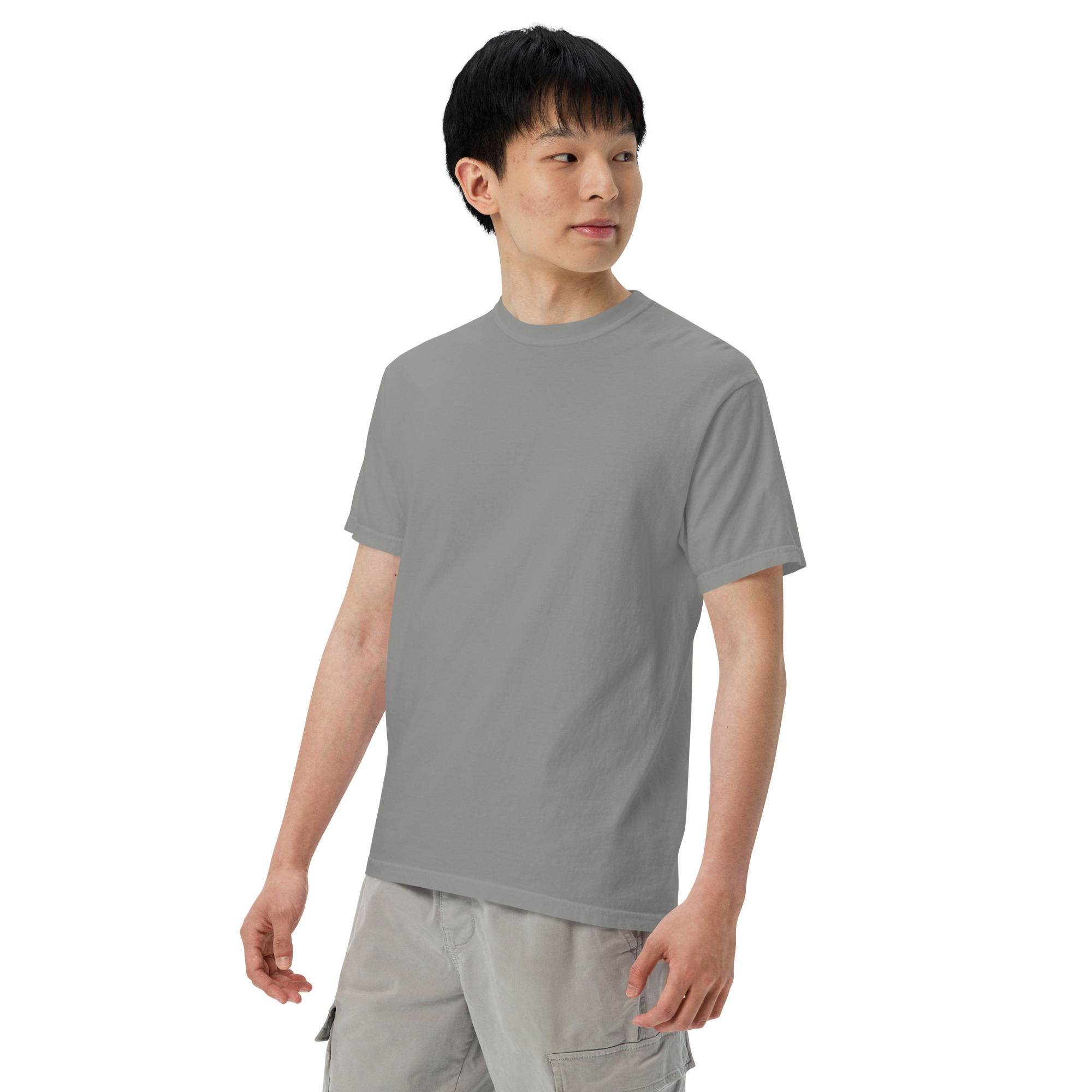 "MI AMOR POR TI BLK AND WHT" Unisex garment-dyed heavyweight t-shirt - Image 55