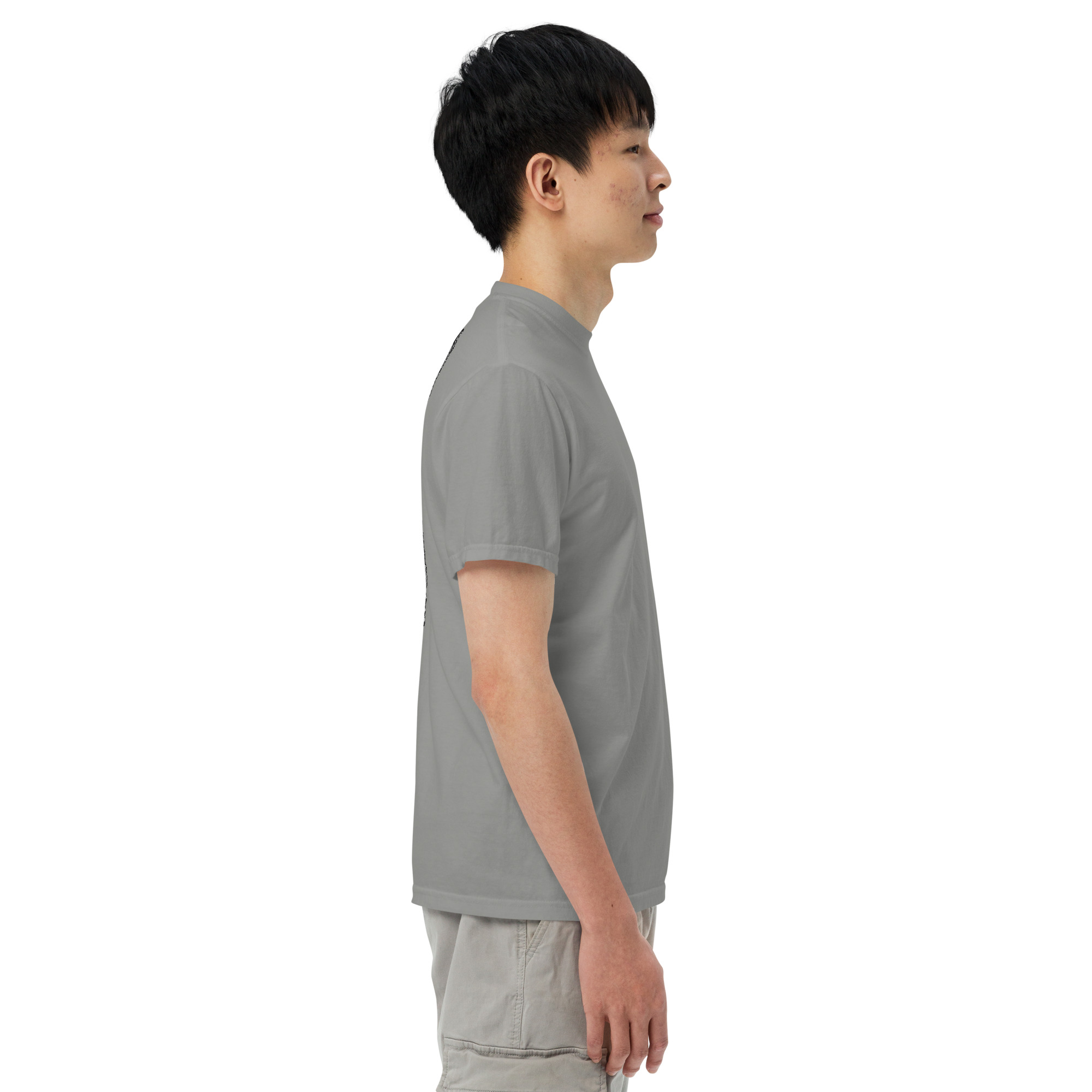 "MI AMOR POR TI BLK AND WHT" Unisex garment-dyed heavyweight t-shirt - Image 56