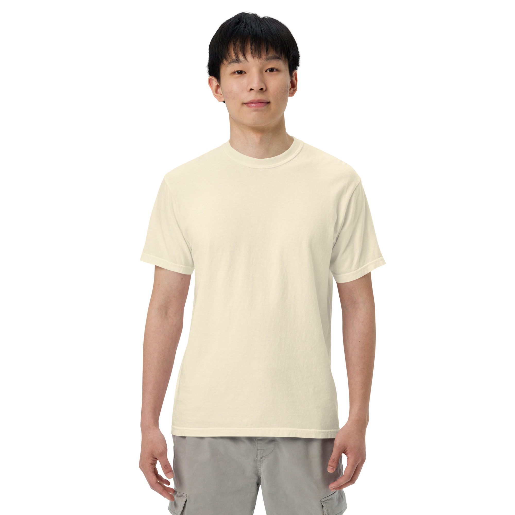 "MI AMOR POR TI BLK AND WHT" Unisex garment-dyed heavyweight t-shirt - Image 86