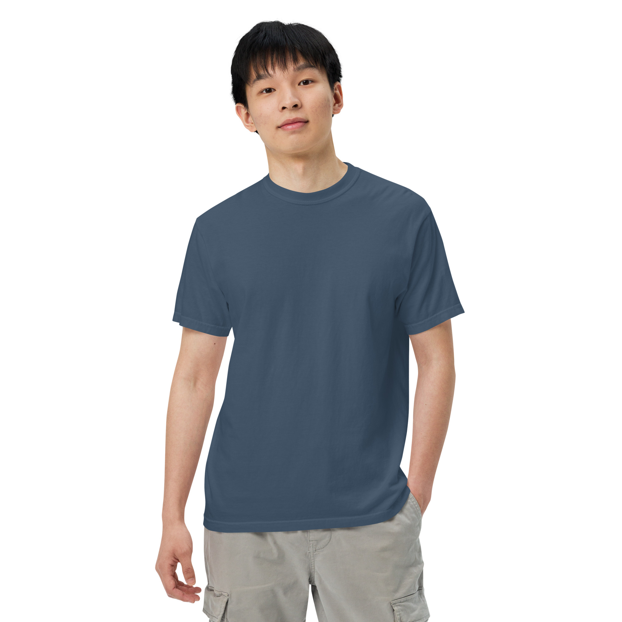 "MI AMOR POR TI BLK AND WHT" Unisex garment-dyed heavyweight t-shirt - Image 19