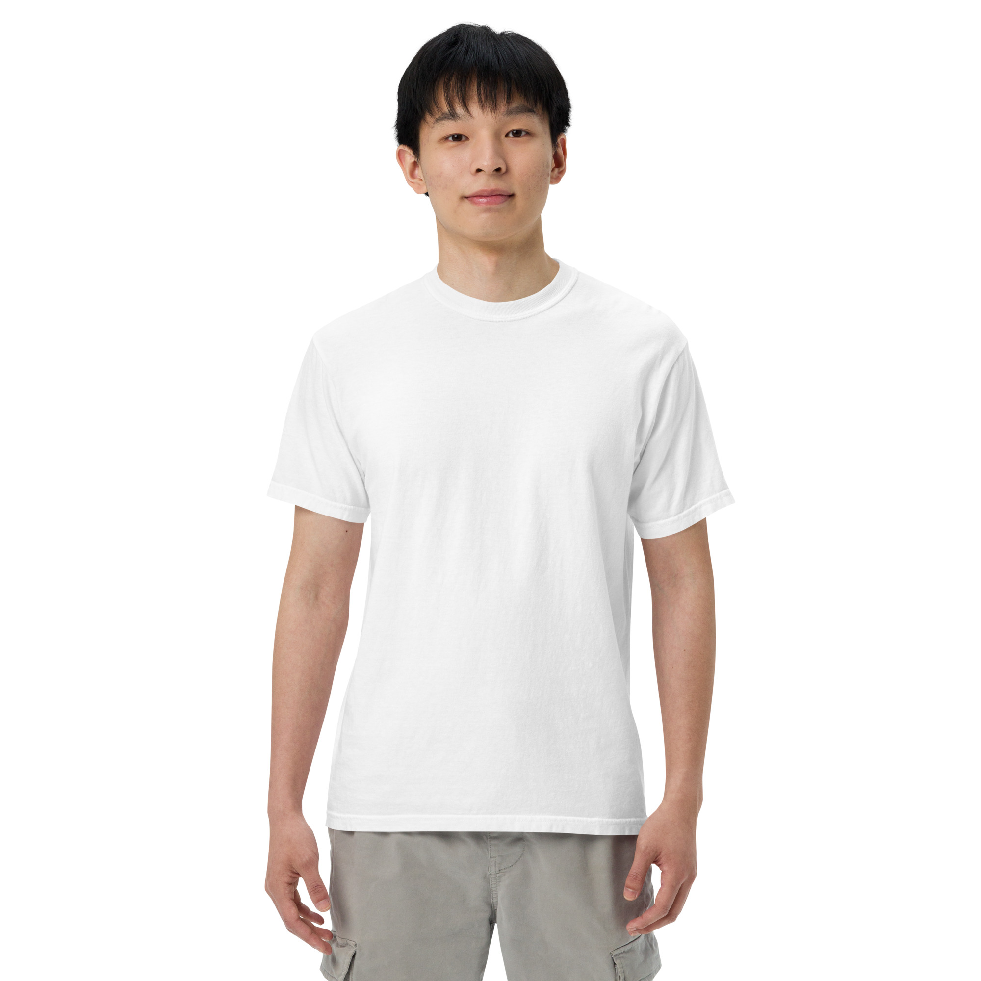 "MI AMOR POR TI BLK AND WHT" Unisex garment-dyed heavyweight t-shirt - Image 93