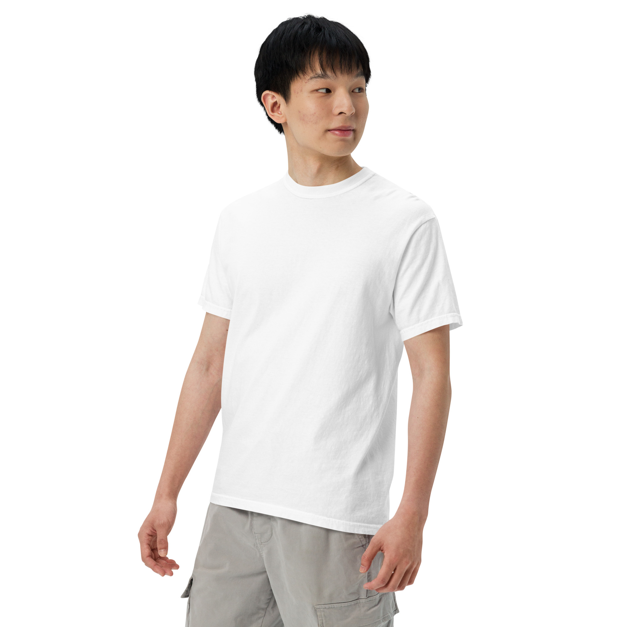 "MI AMOR POR TI BLK AND WHT" Unisex garment-dyed heavyweight t-shirt - Image 97