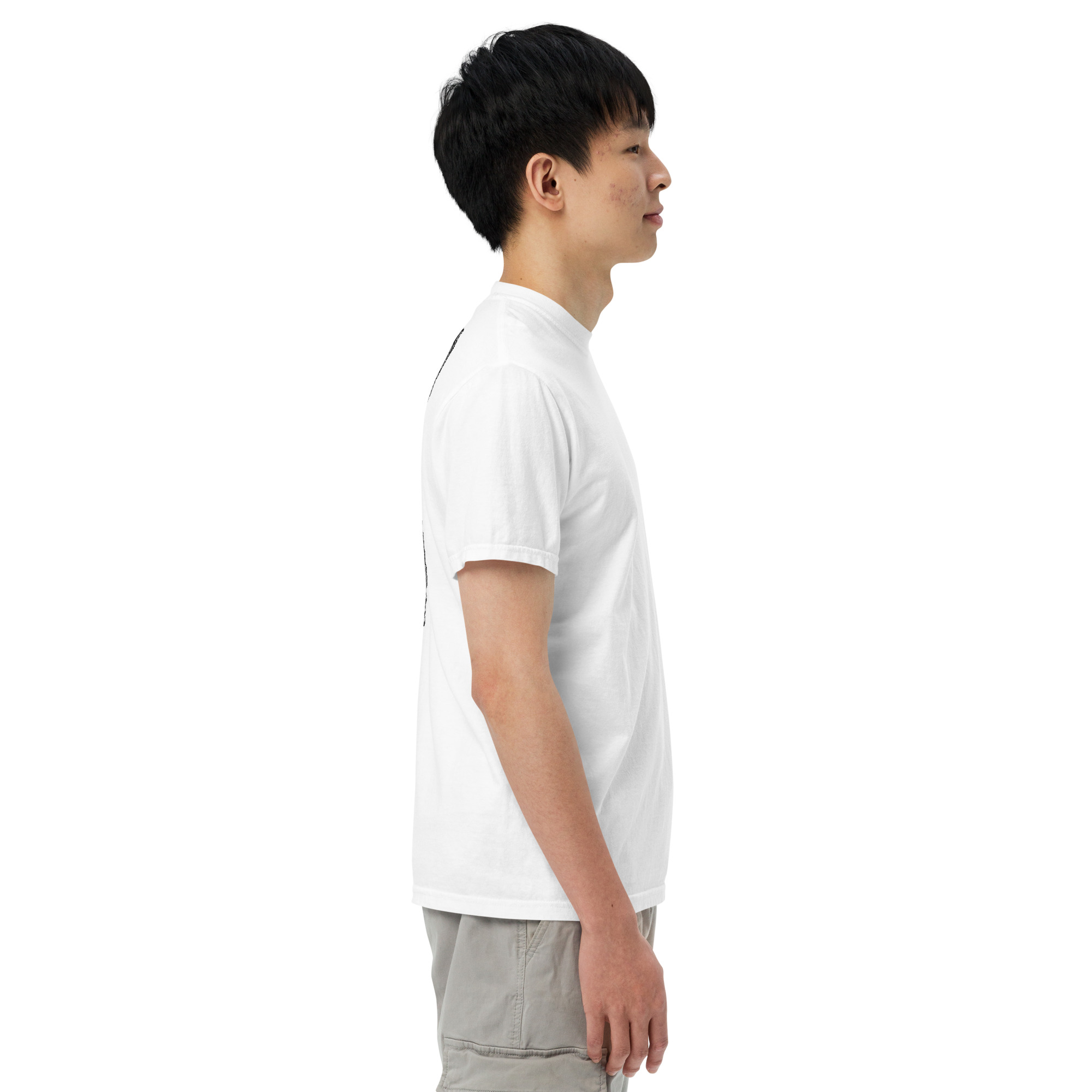 "MI AMOR POR TI BLK AND WHT" Unisex garment-dyed heavyweight t-shirt - Image 98