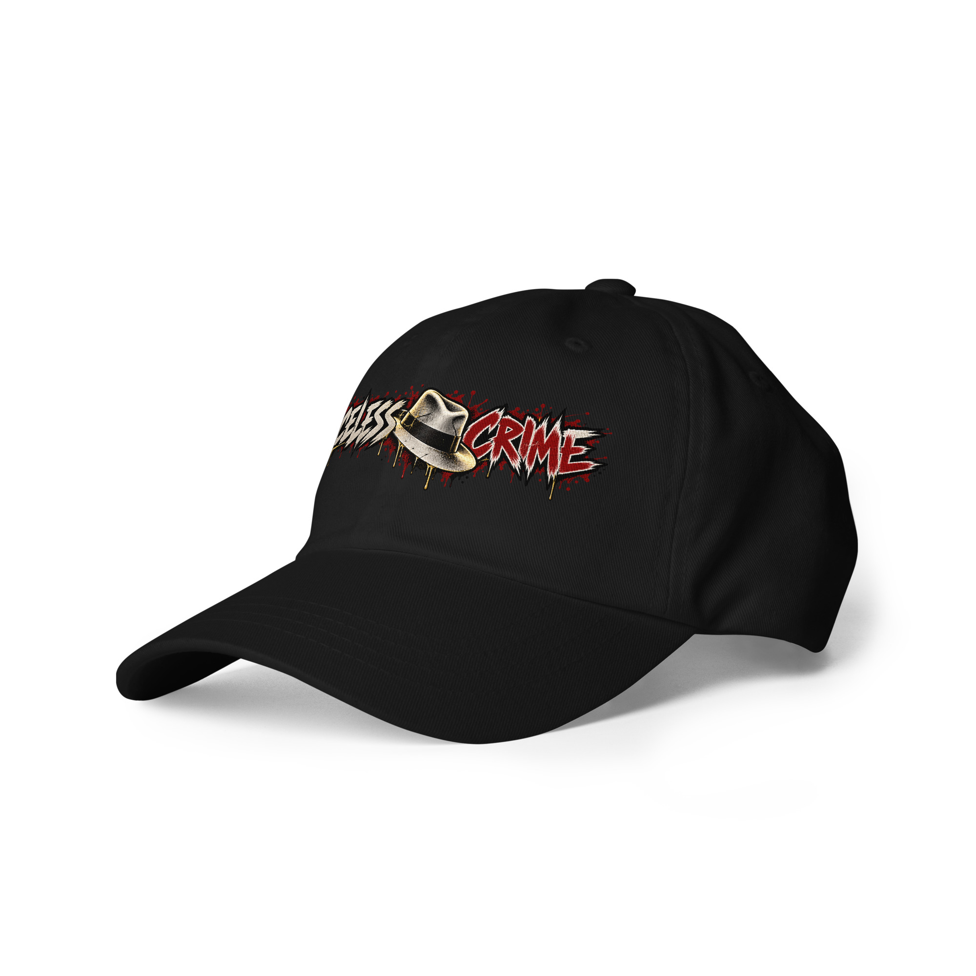 FACELESS CRIME WITH FENDORA (MAROON+GREY)" Dad hat - Image 3