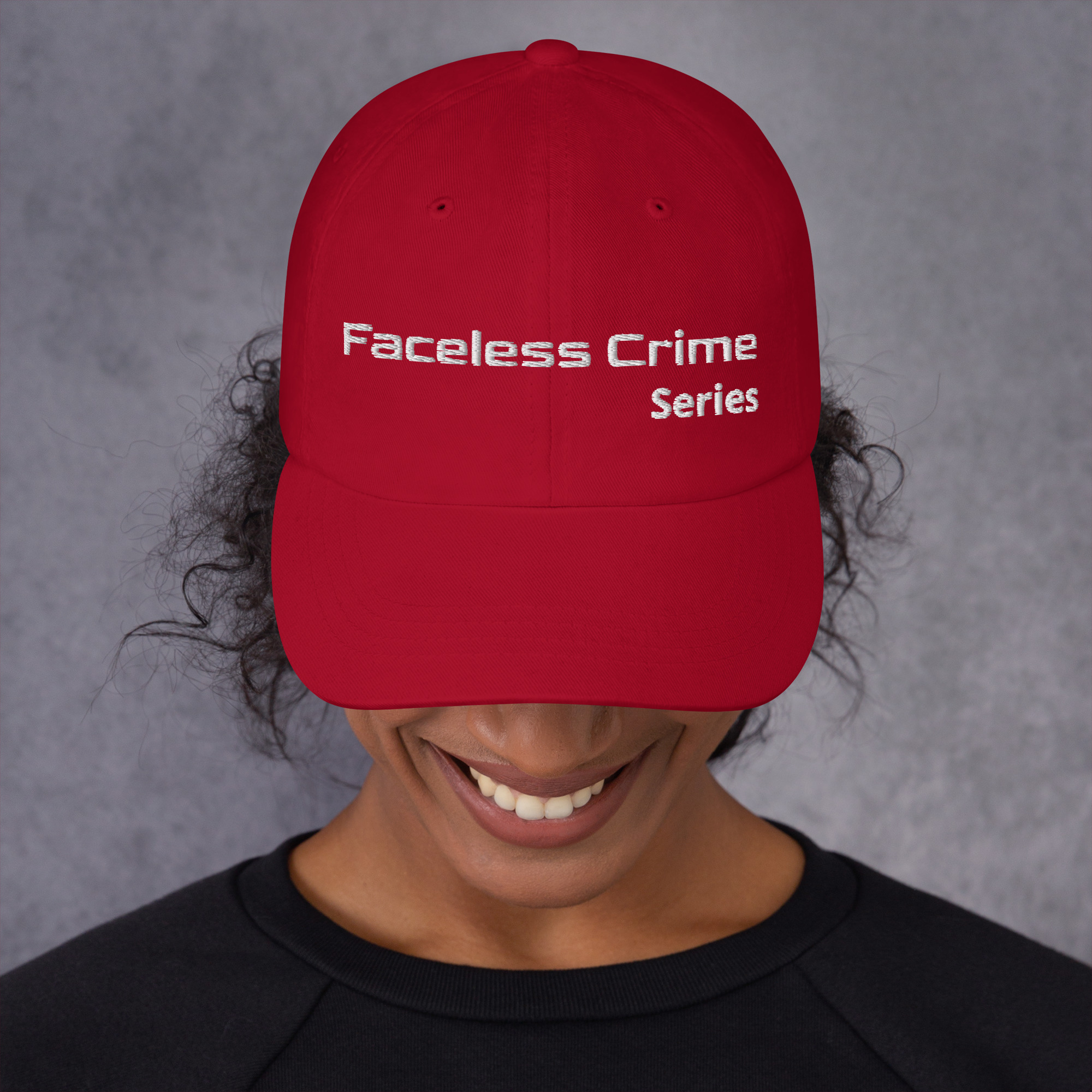 "FACELESS CRIME" Embroidered Dad Hat - Image 7