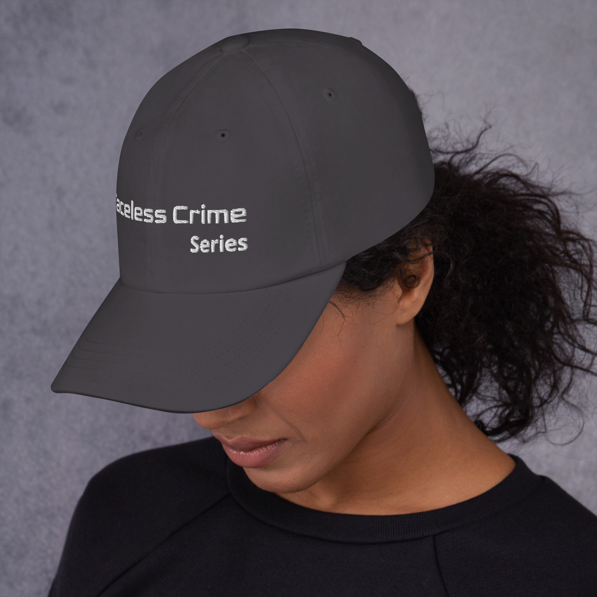 "FACELESS CRIME" Embroidered Dad Hat - Image 13