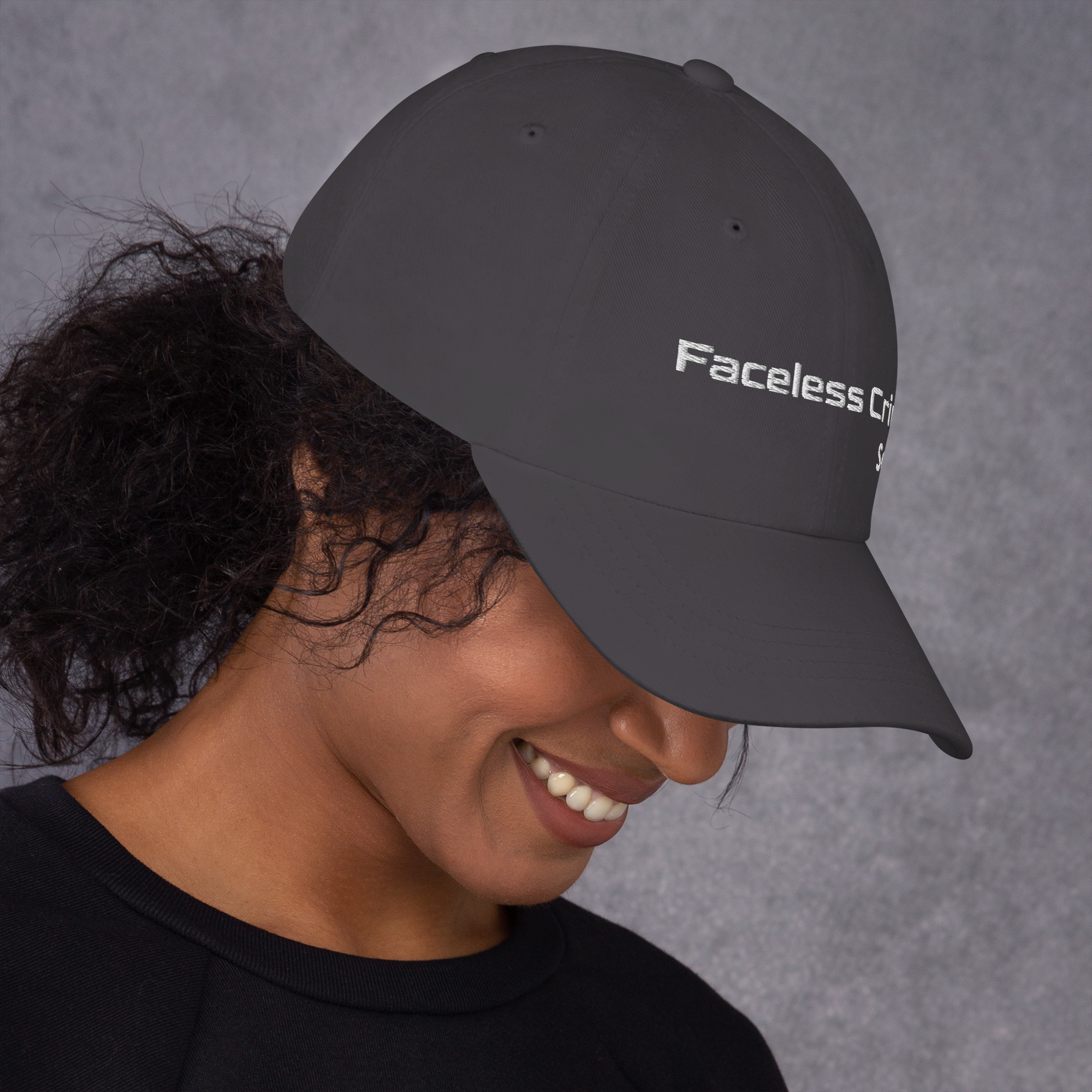 "FACELESS CRIME" Embroidered Dad Hat - Image 14