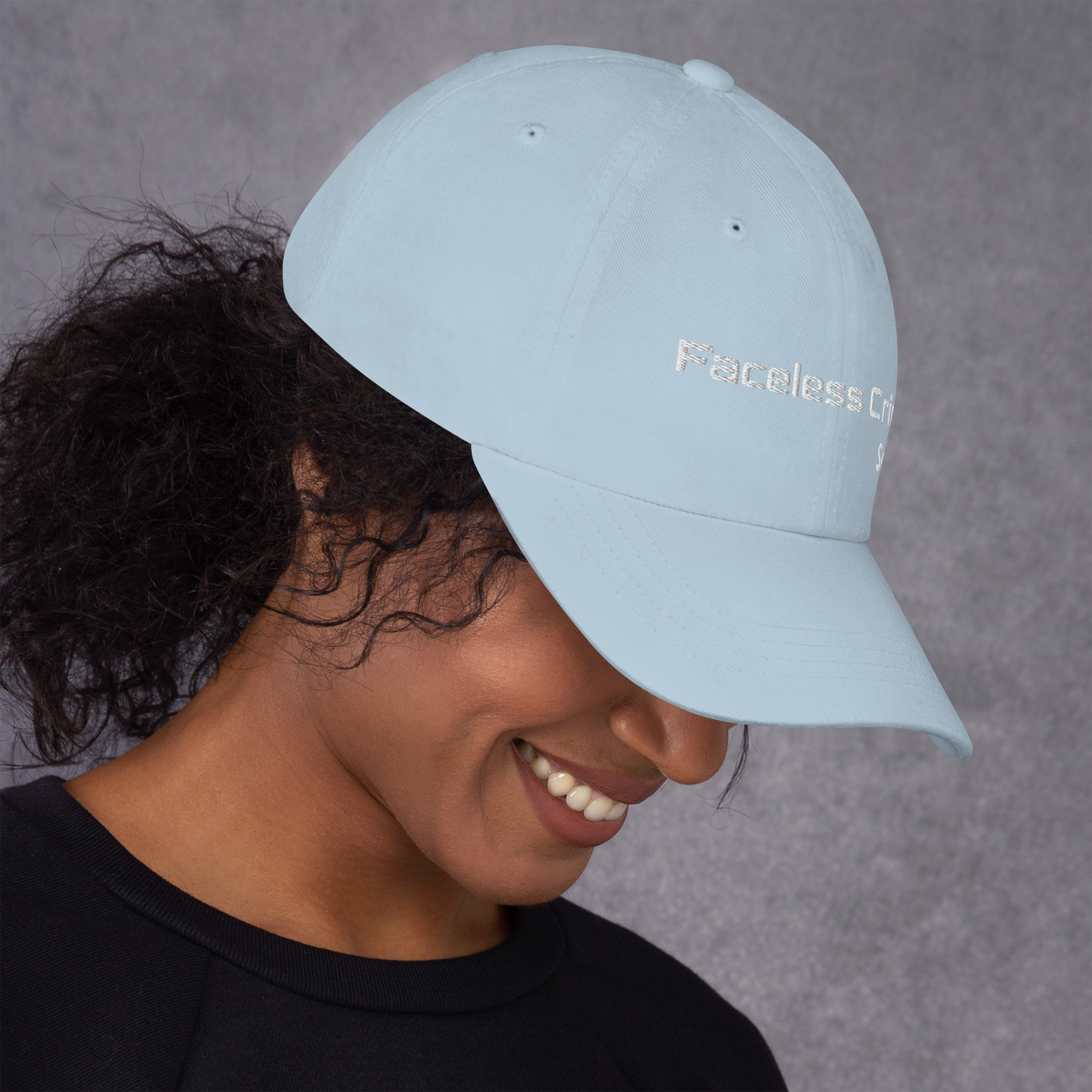 "FACELESS CRIME" Embroidered Dad Hat - Image 23