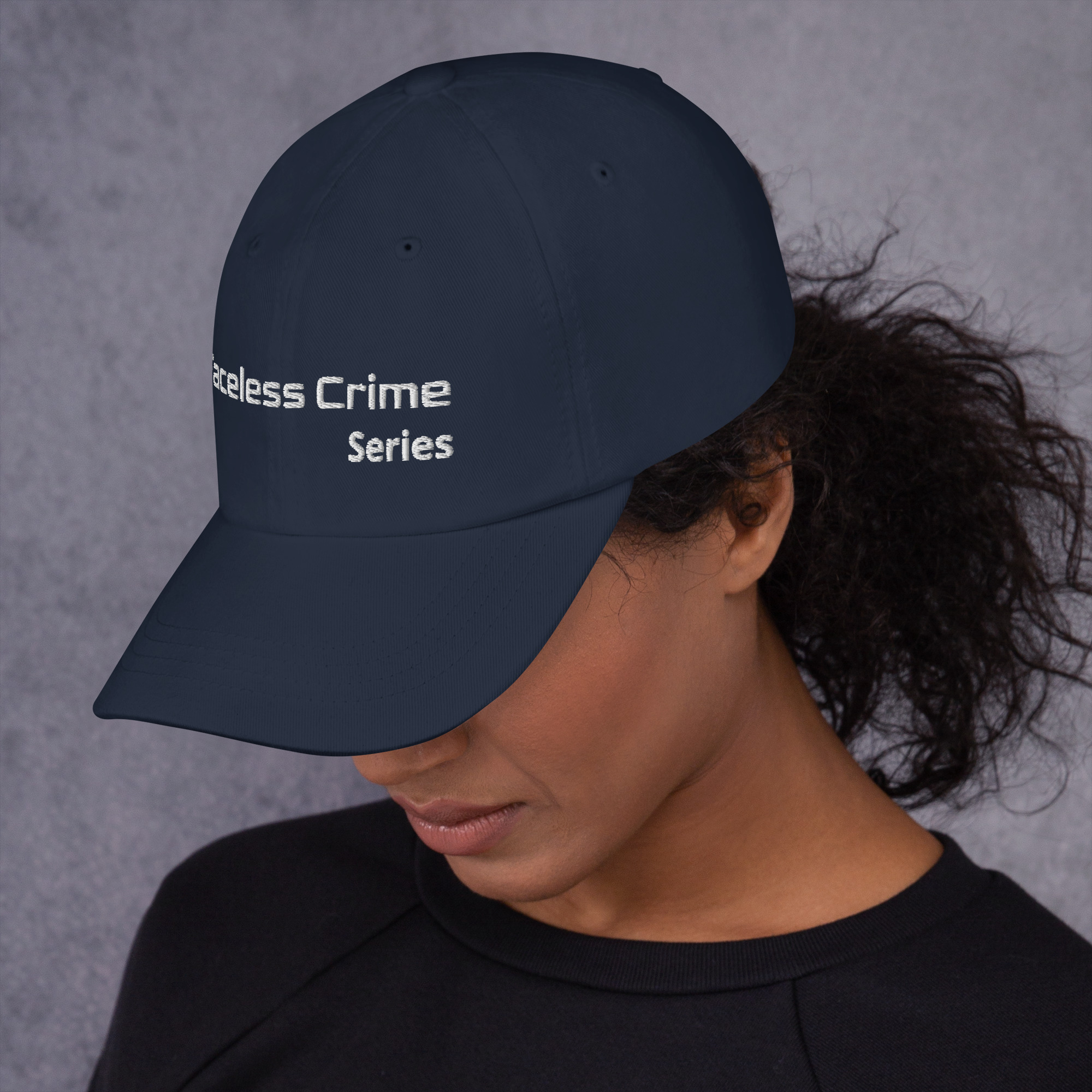 "FACELESS CRIME" Embroidered Dad Hat - Image 5