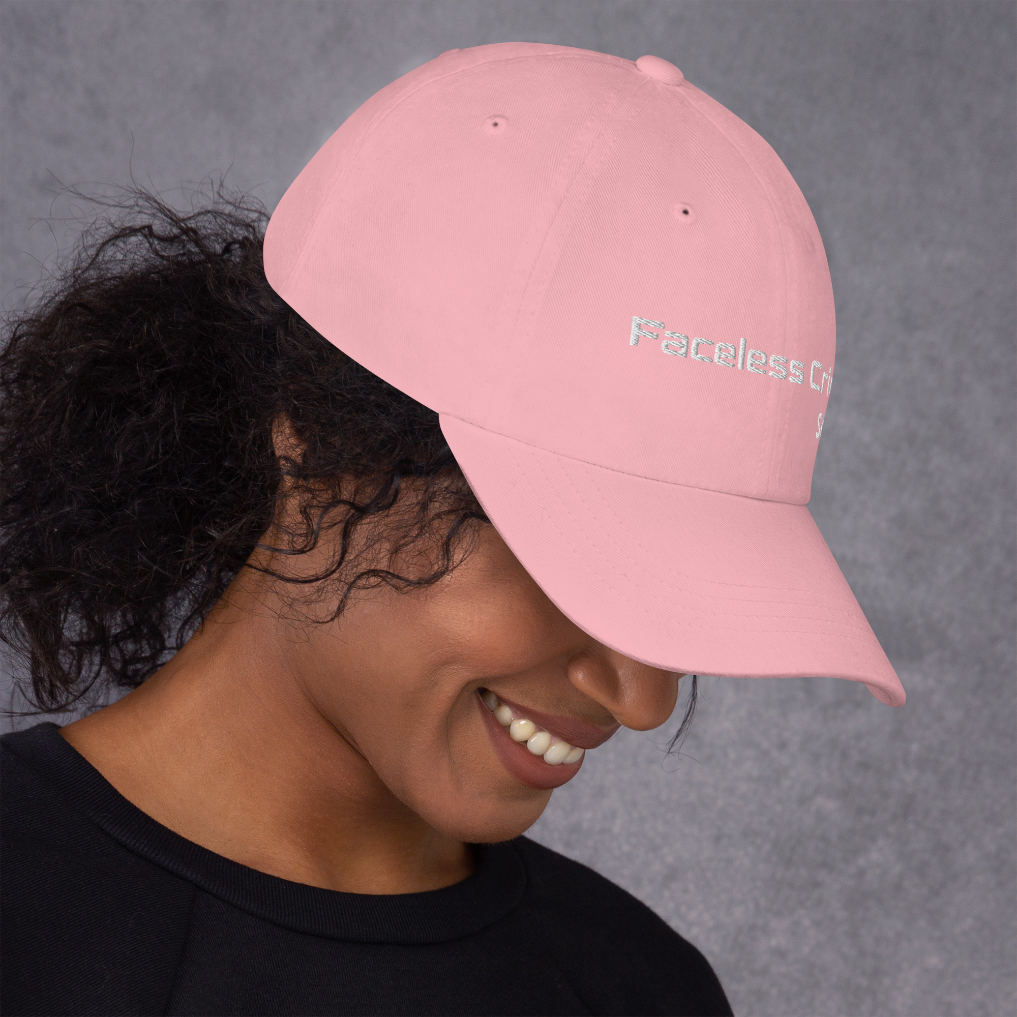 "FACELESS CRIME" Embroidered Dad Hat - Image 20
