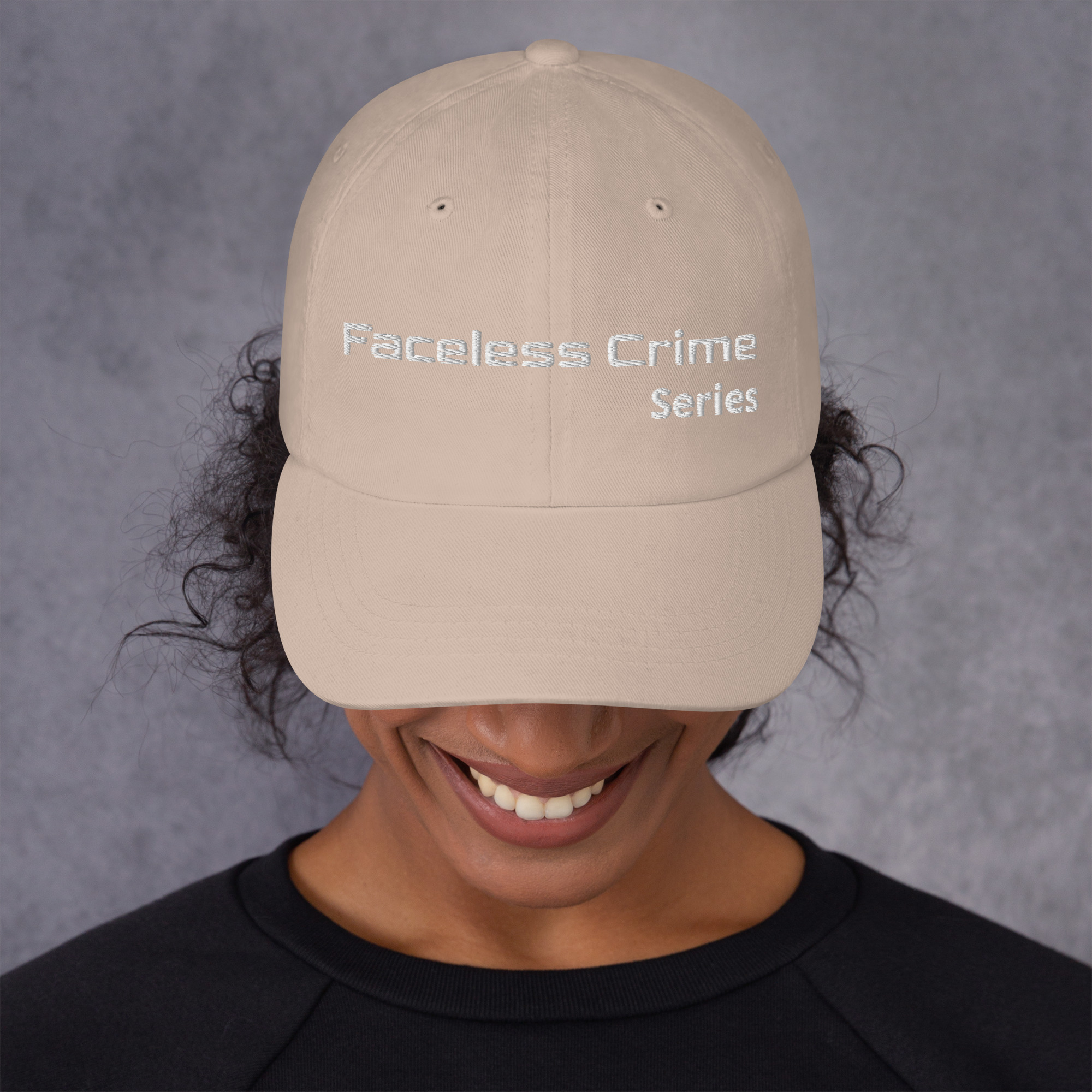 "FACELESS CRIME" Embroidered Dad Hat - Image 15