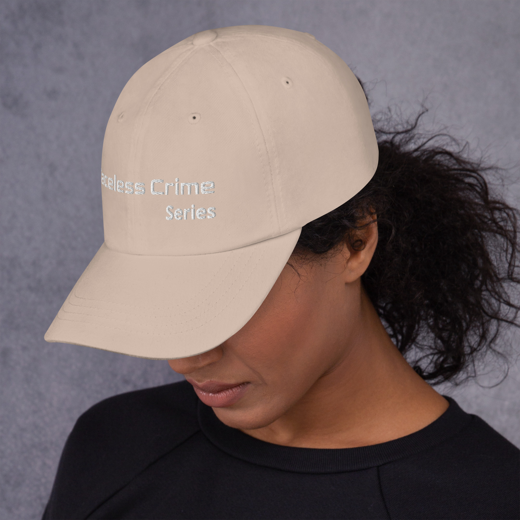 "FACELESS CRIME" Embroidered Dad Hat - Image 16