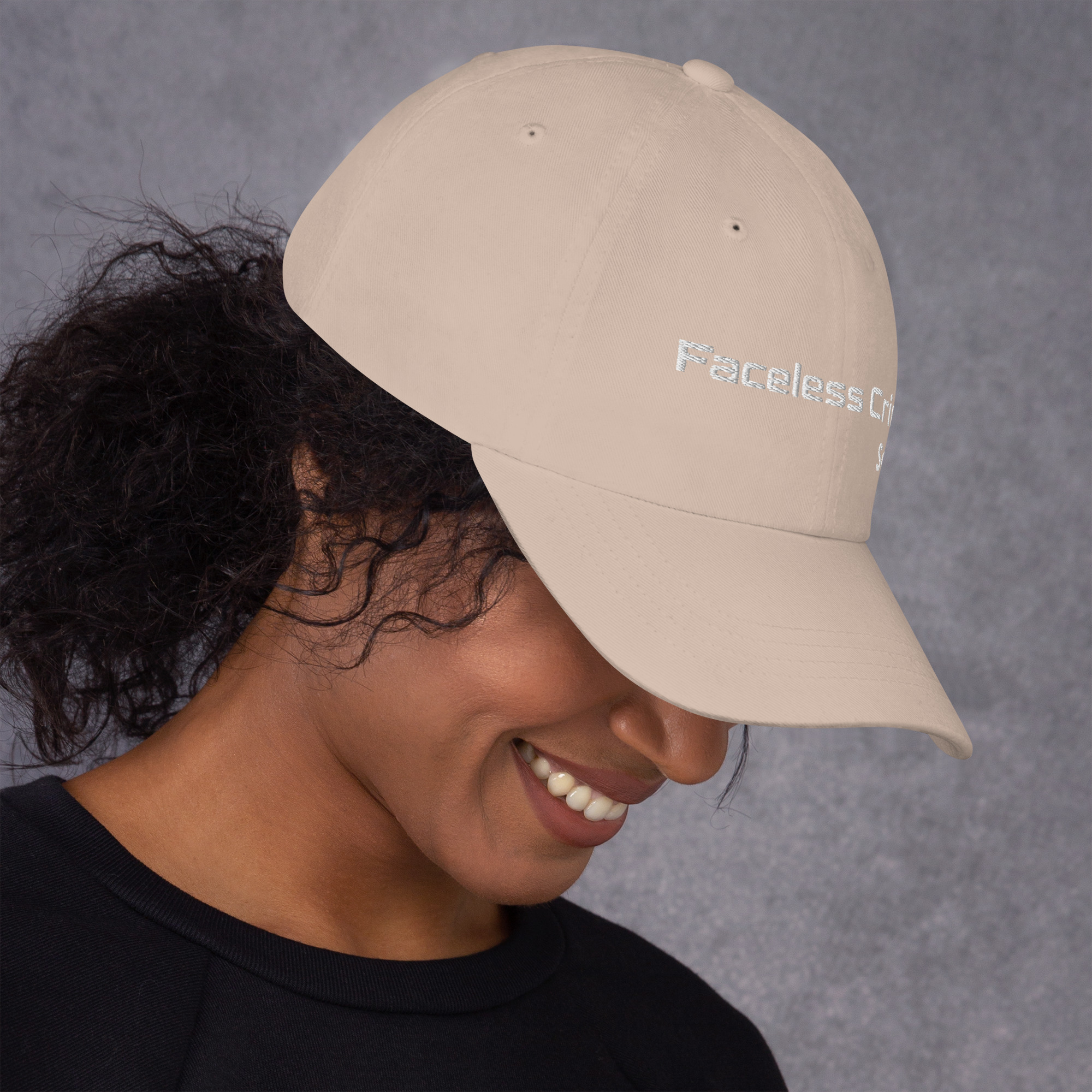 "FACELESS CRIME" Embroidered Dad Hat - Image 17