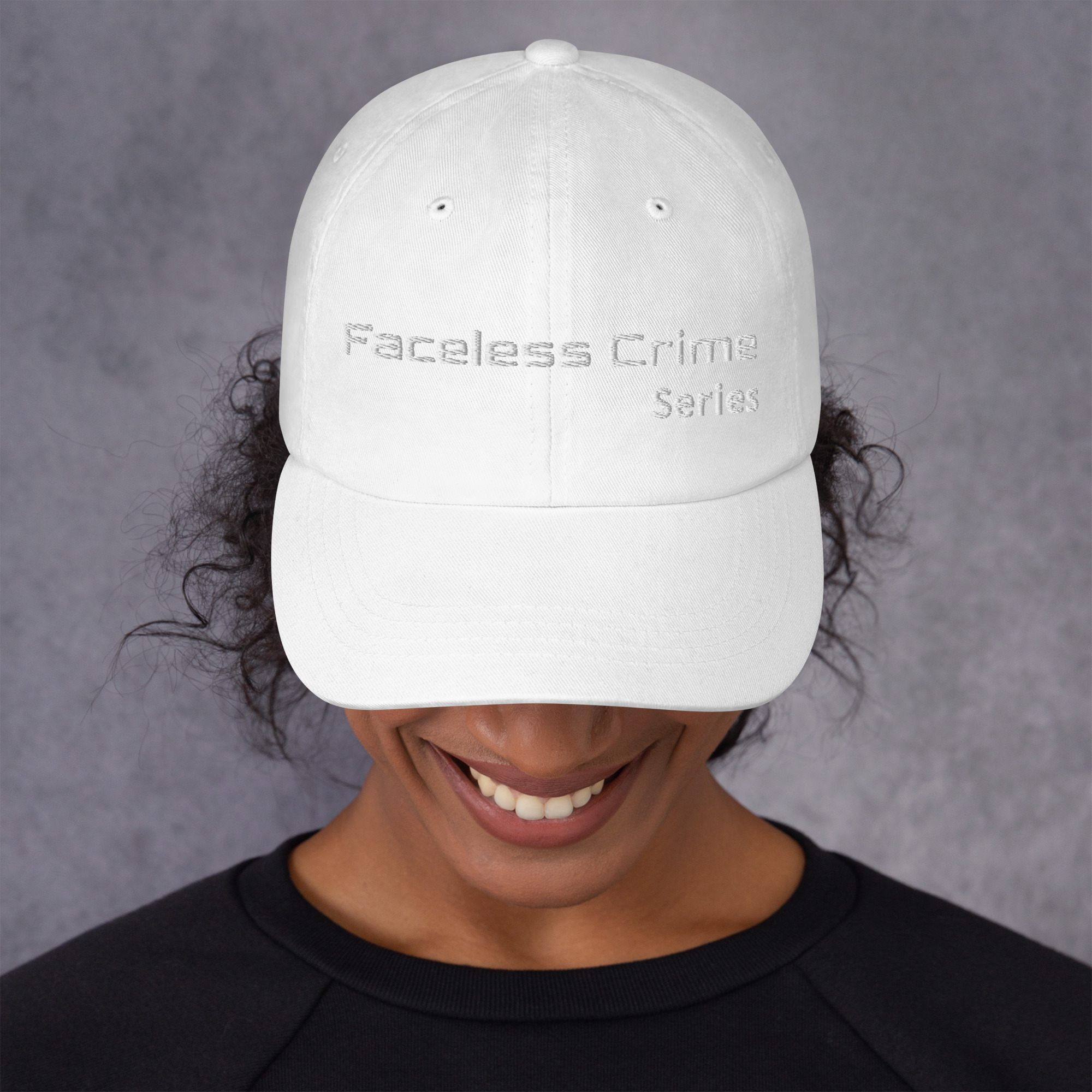 "FACELESS CRIME" Embroidered Dad Hat - Image 24