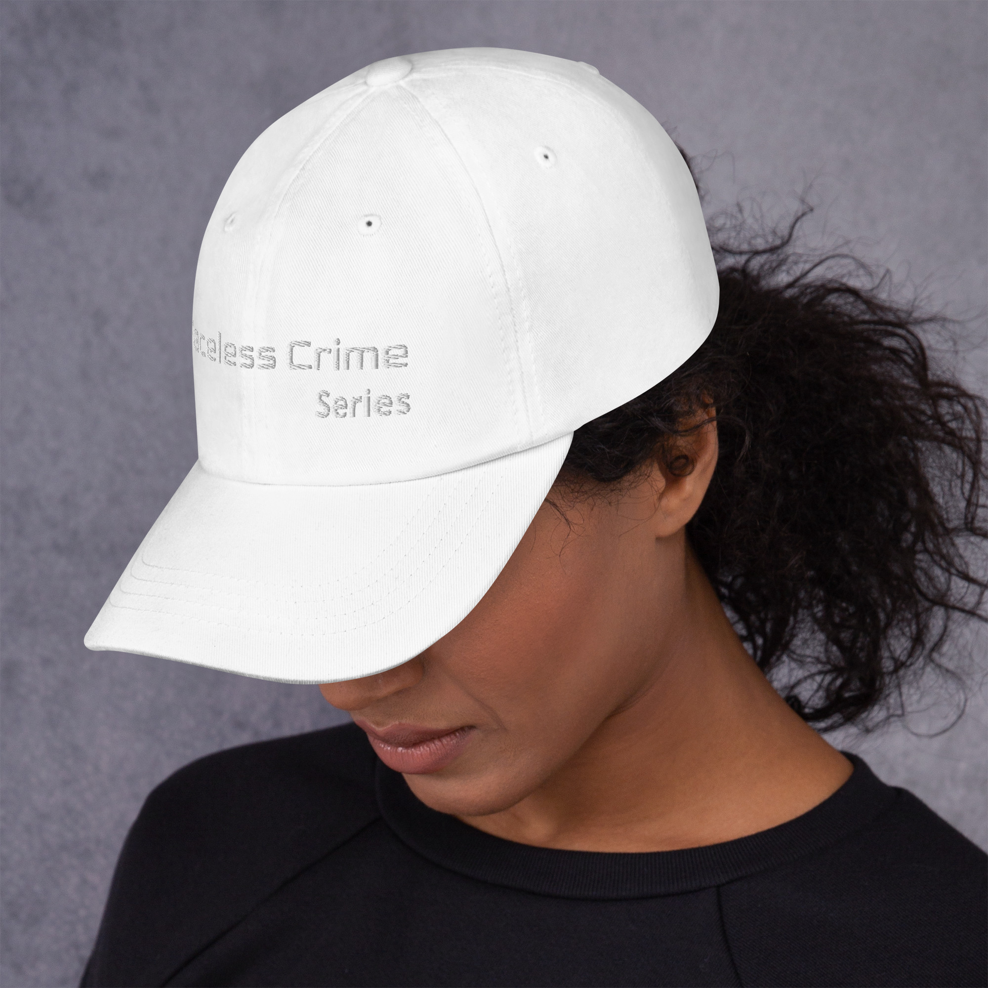 "FACELESS CRIME" Embroidered Dad Hat - Image 25