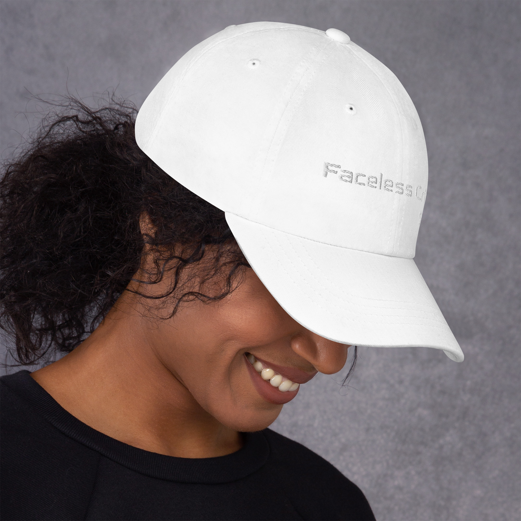 "FACELESS CRIME" Embroidered Dad Hat - Image 26