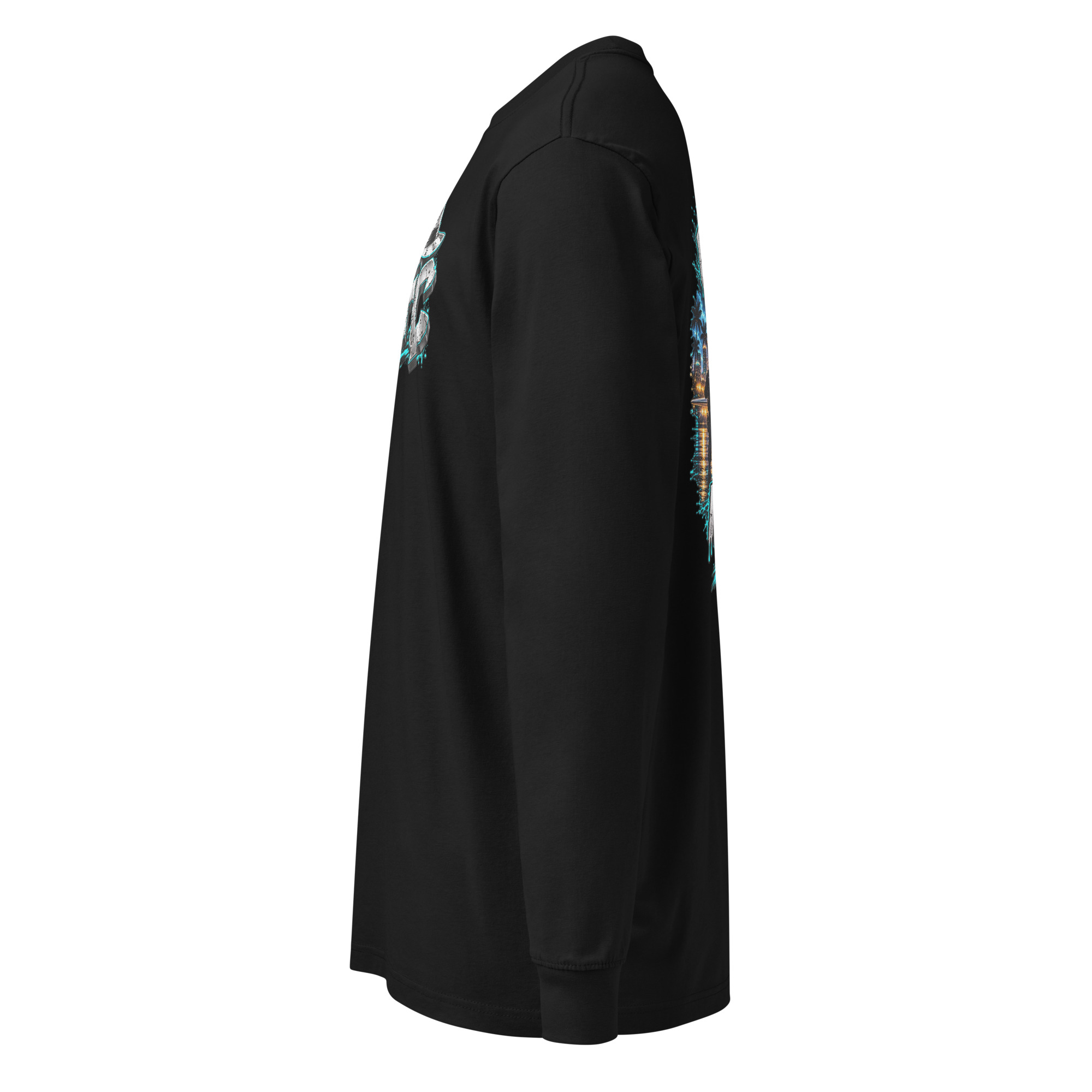 "JUSTICE SERVED COLOR" Men's heavyweight long sleeve t-shirt - Image 3