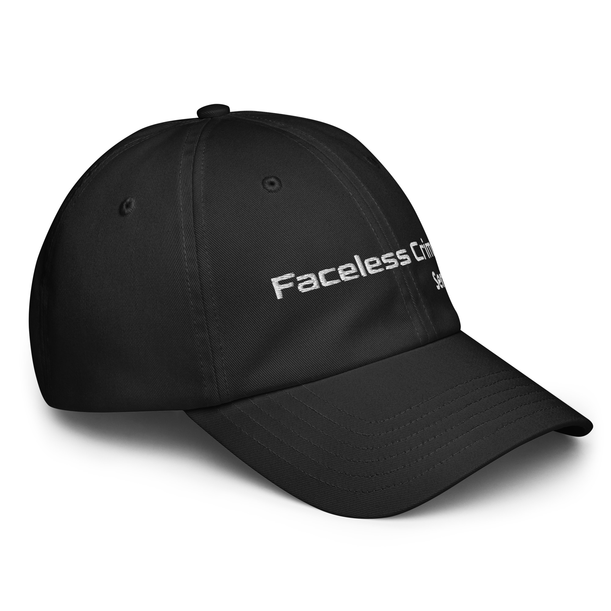 "FACELESS CRIME SERIES" Embroidered Under Armour® dad hat - Image 3