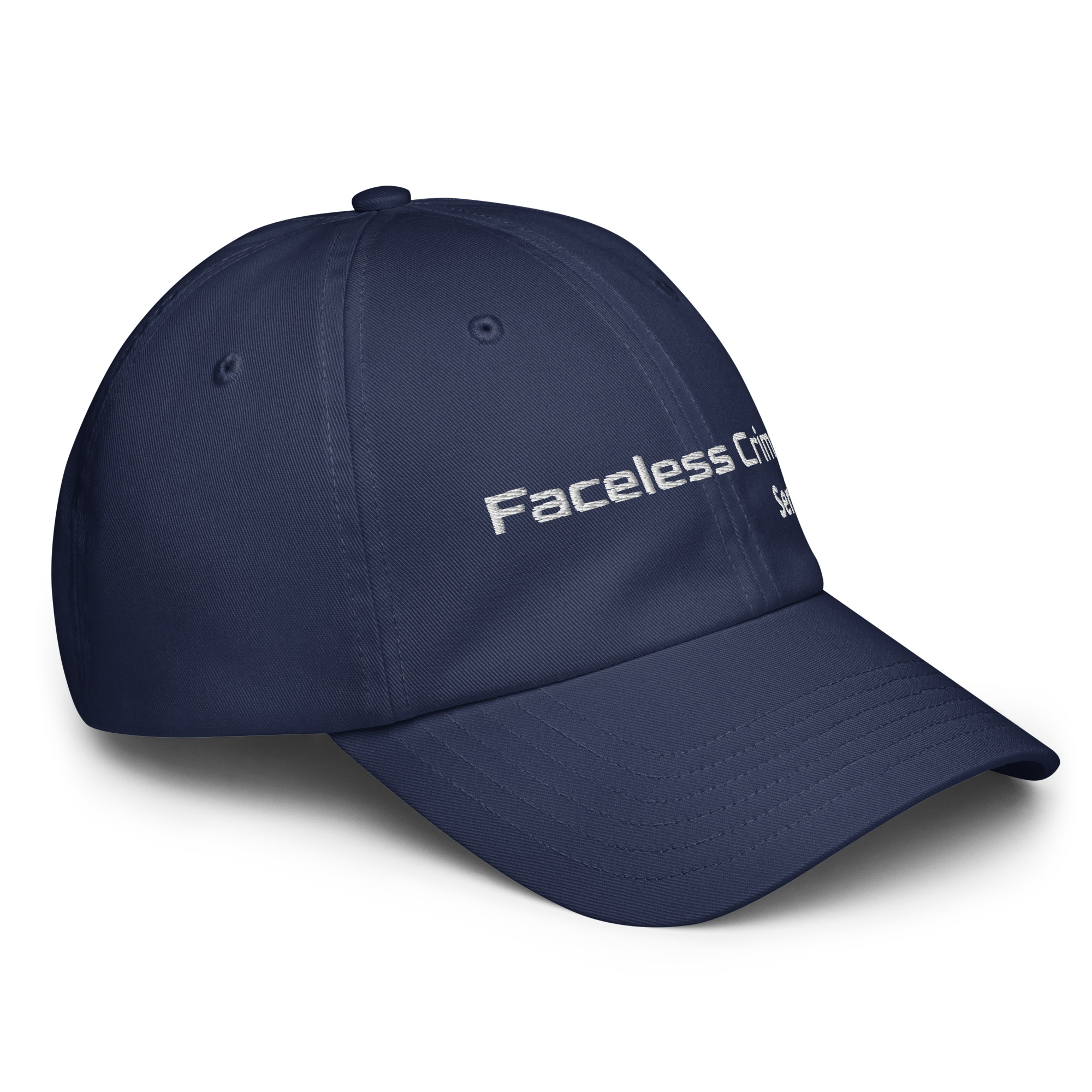 "FACELESS CRIME SERIES" Embroidered Under Armour® dad hat - Image 7