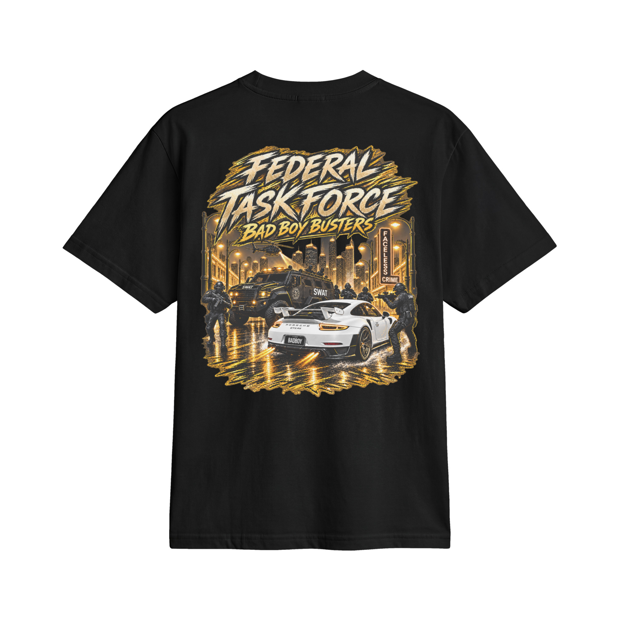 "BAD BOY BUSTER GOLD" Unisex active t-shirt - Image 12