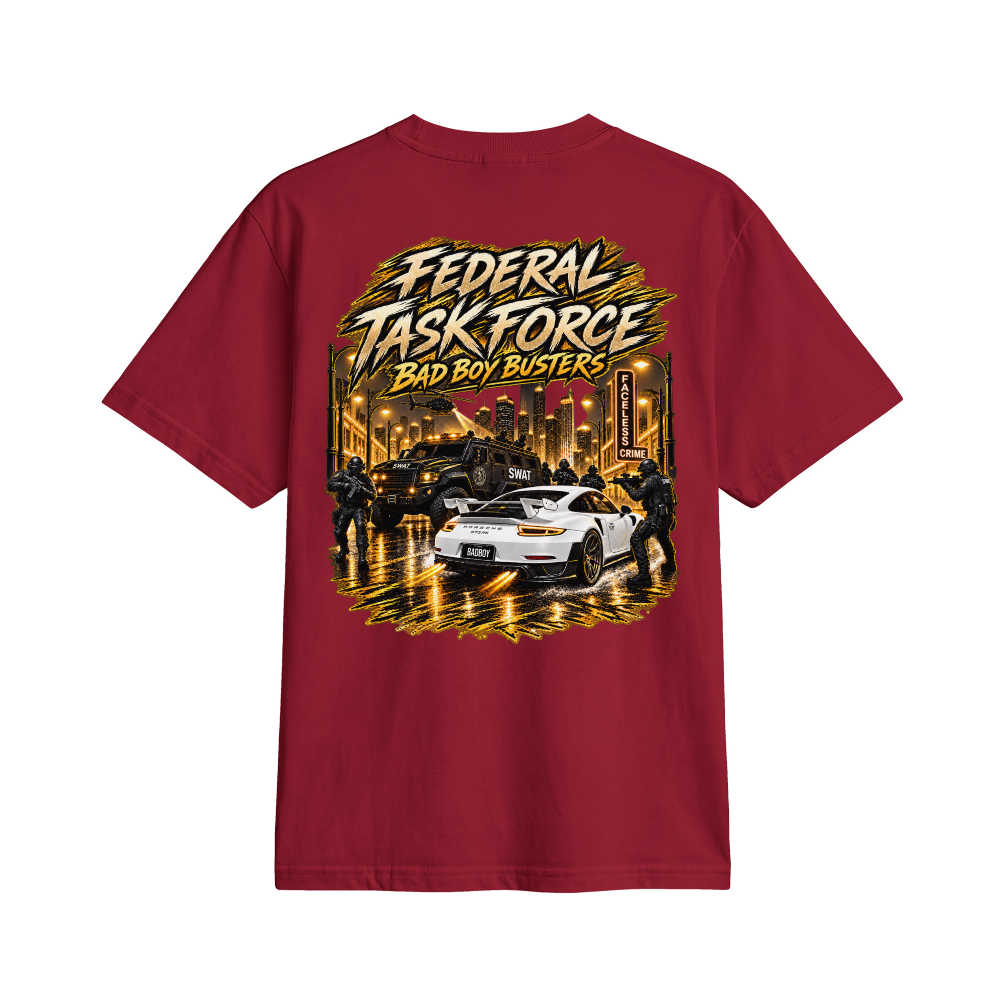 "BAD BOY BUSTER GOLD" Unisex active t-shirt - Image 3