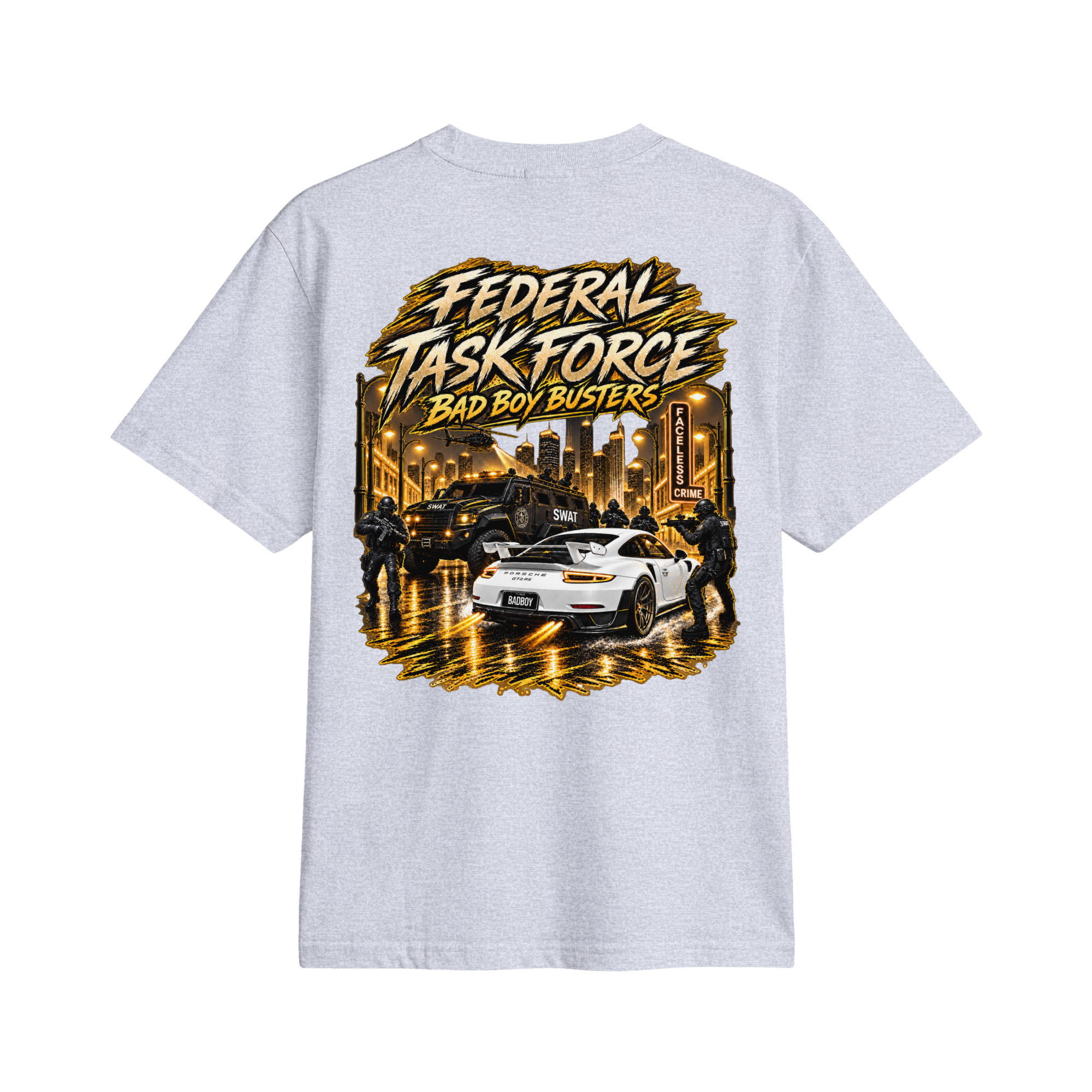 "BAD BOY BUSTER GOLD" Unisex active t-shirt - Image 28