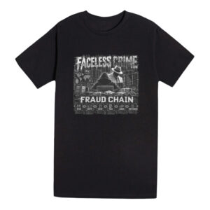"FRAUD CHAIN BLK + WHT" Unisex deluxe t-shirt