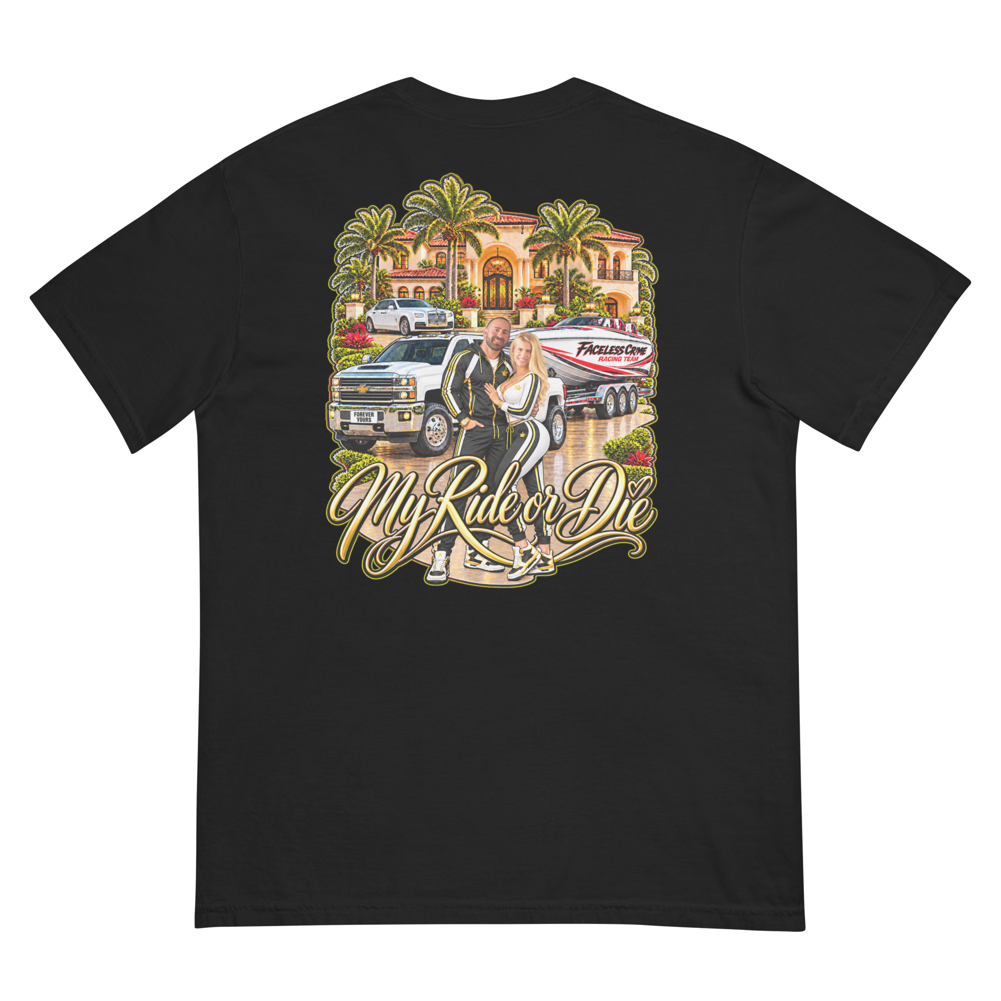 "RIDE OR DIE GOLD" Unisex garment-dyed heavyweight t-shirt - Image 16