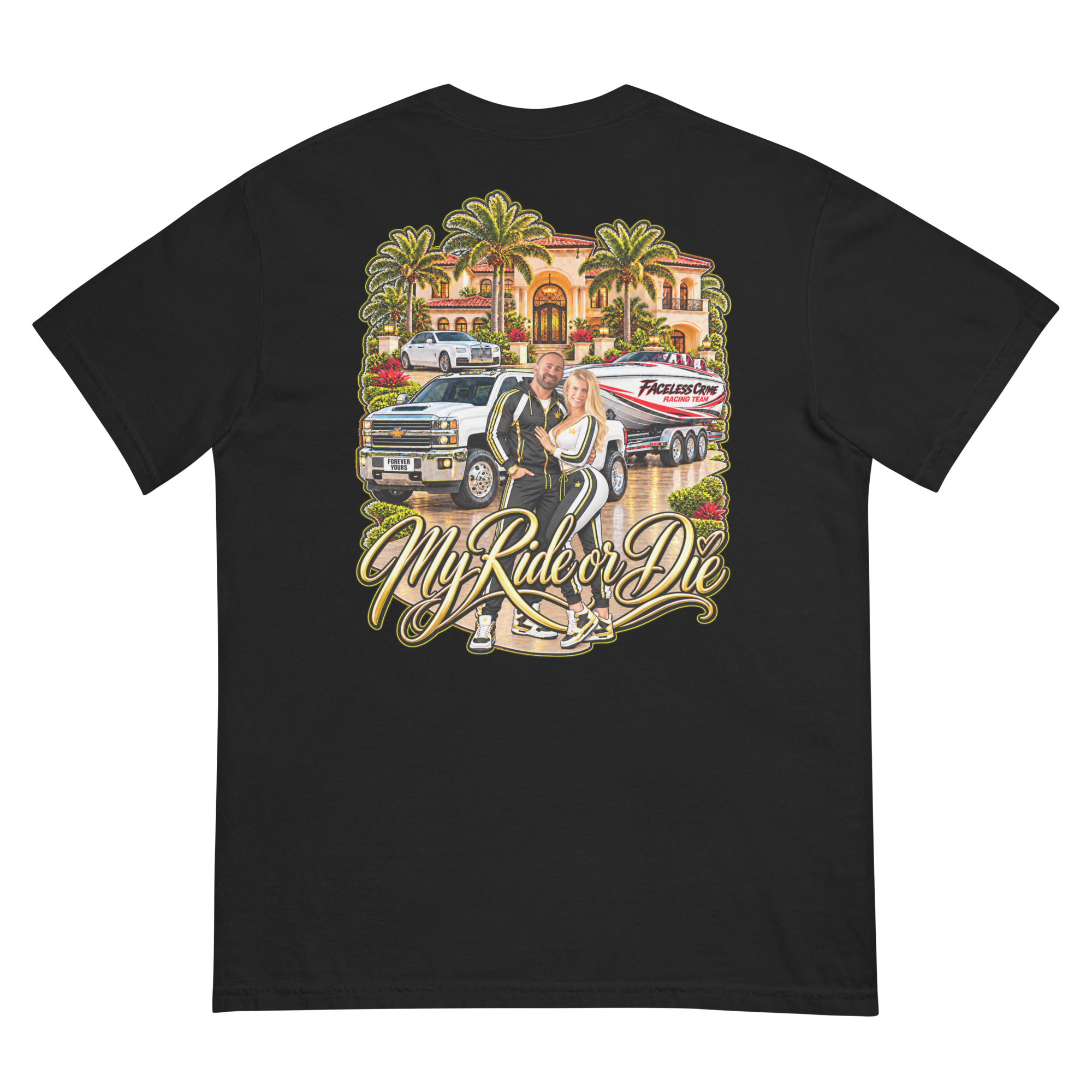 "RIDE OR DIE GOLD" Unisex garment-dyed heavyweight t-shirt - Image 44
