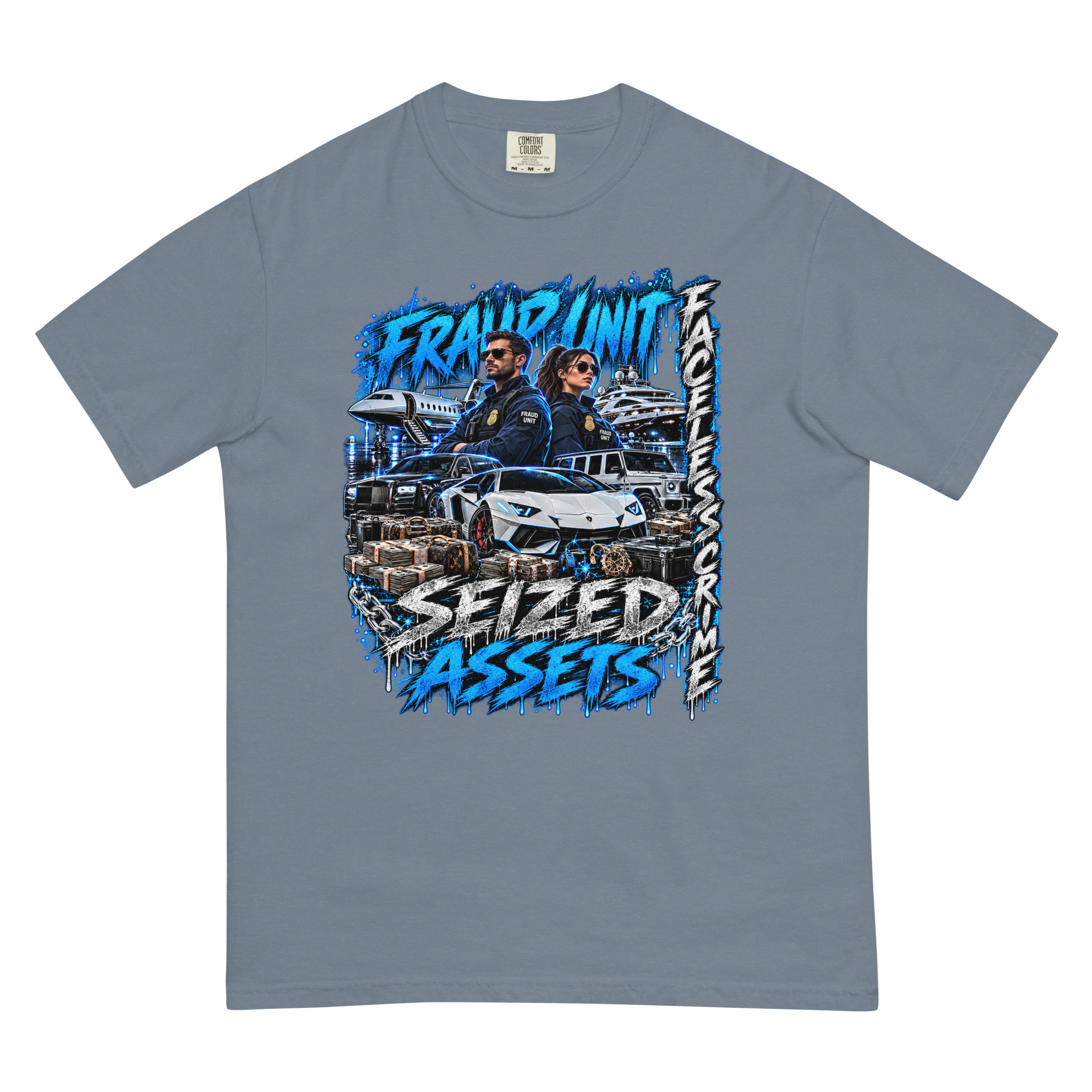 "SEIZED ASSETS (COLOR)" Unisex garment-dyed heavyweight t-shirt - Image 18