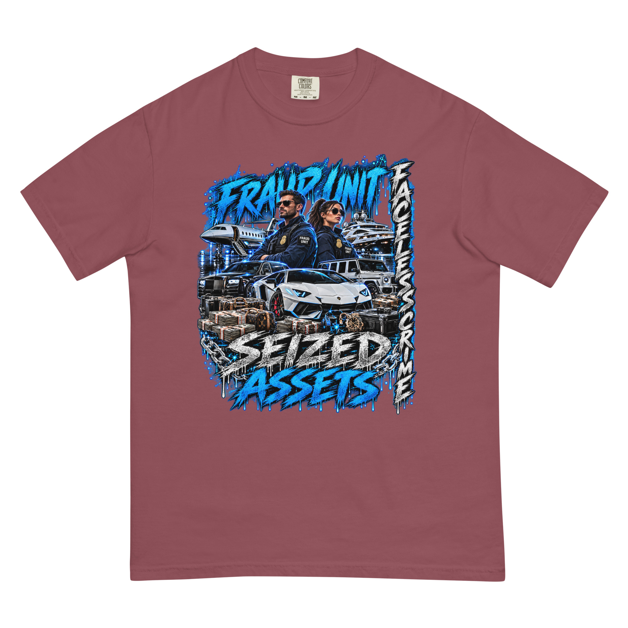 "SEIZED ASSETS (COLOR)" Unisex garment-dyed heavyweight t-shirt - Image 10