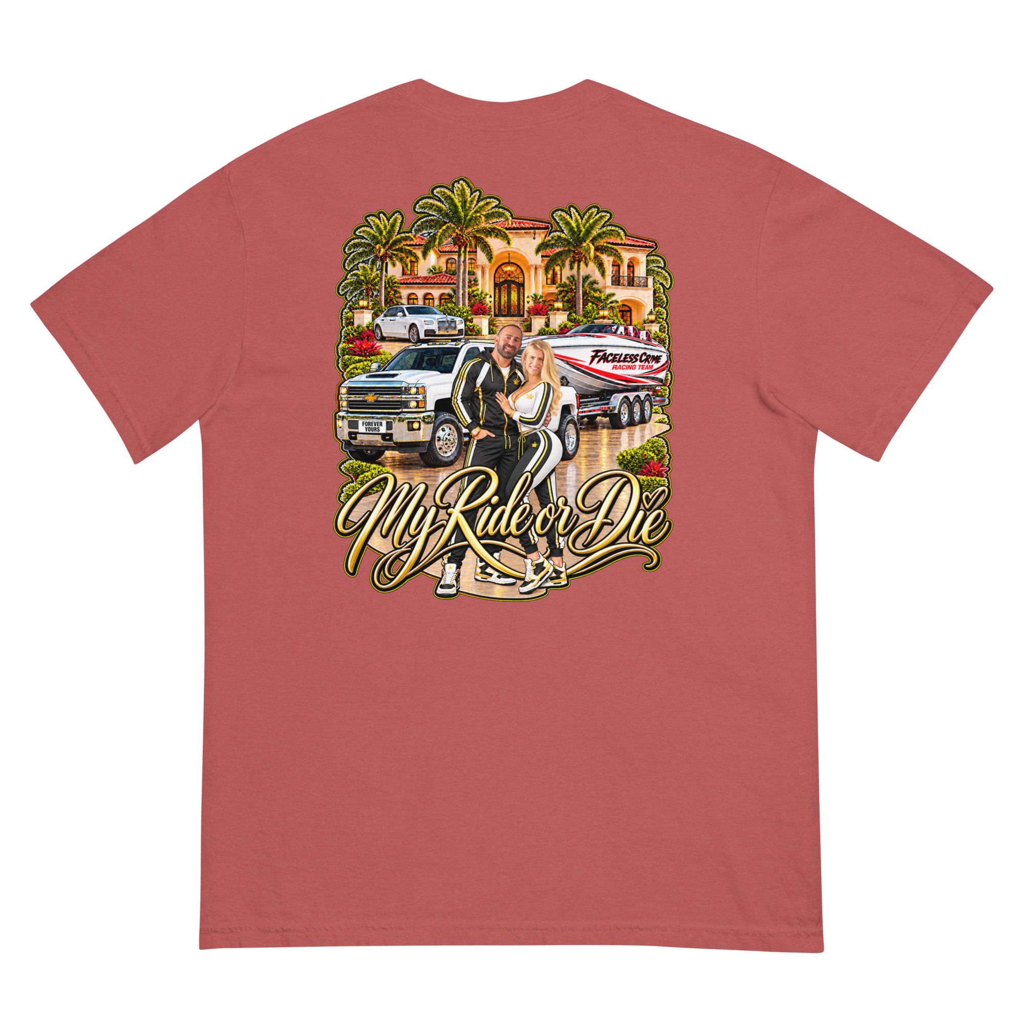 "RIDE OR DIE GOLD" Unisex garment-dyed heavyweight t-shirt - Image 21