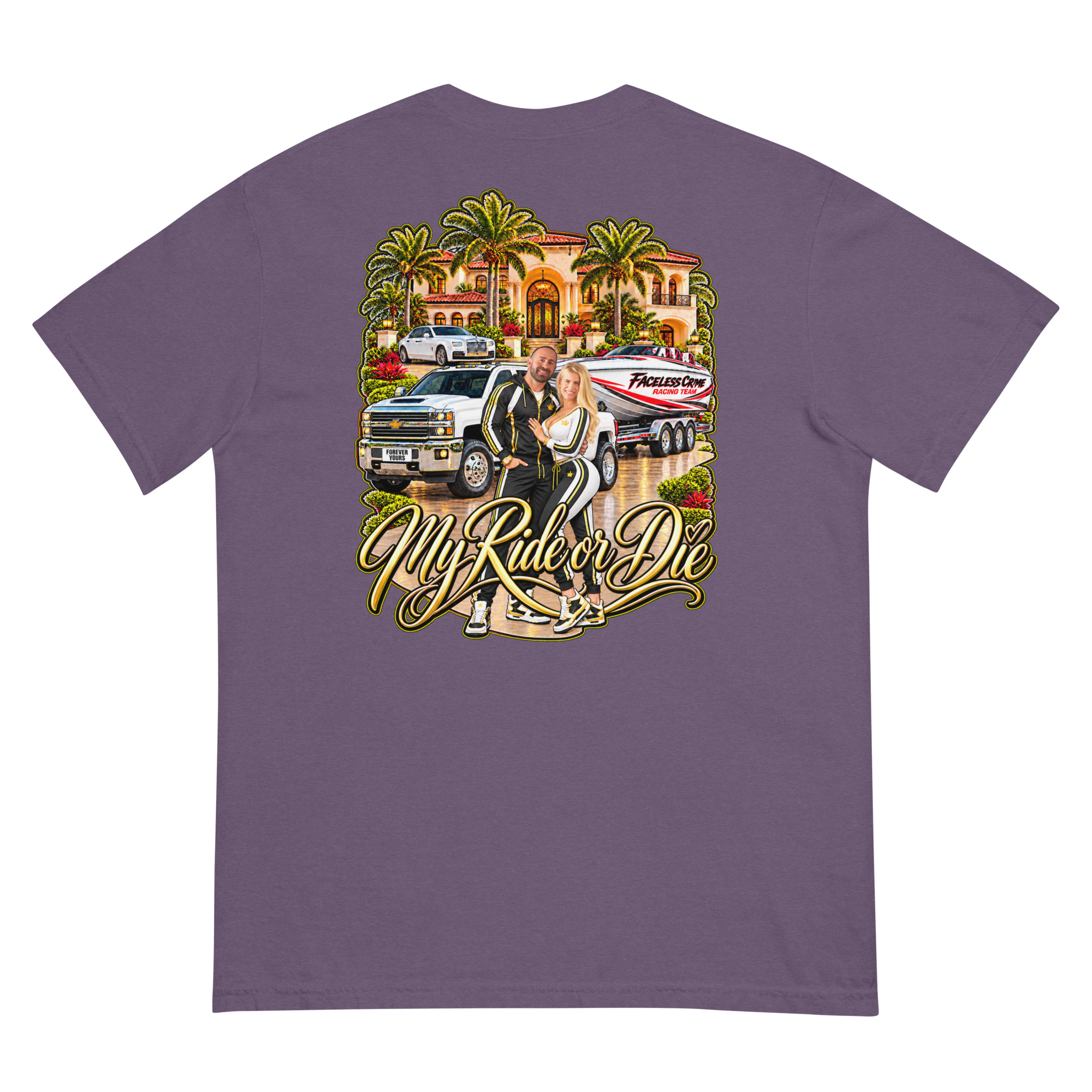 "RIDE OR DIE GOLD" Unisex garment-dyed heavyweight t-shirt - Image 20