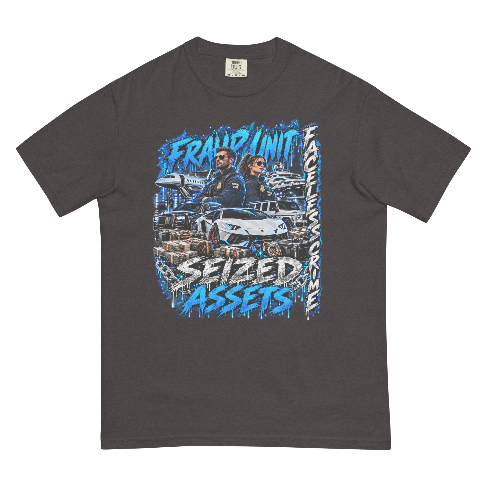 "SEIZED ASSETS (COLOR)" Unisex garment-dyed heavyweight t-shirt - Image 6