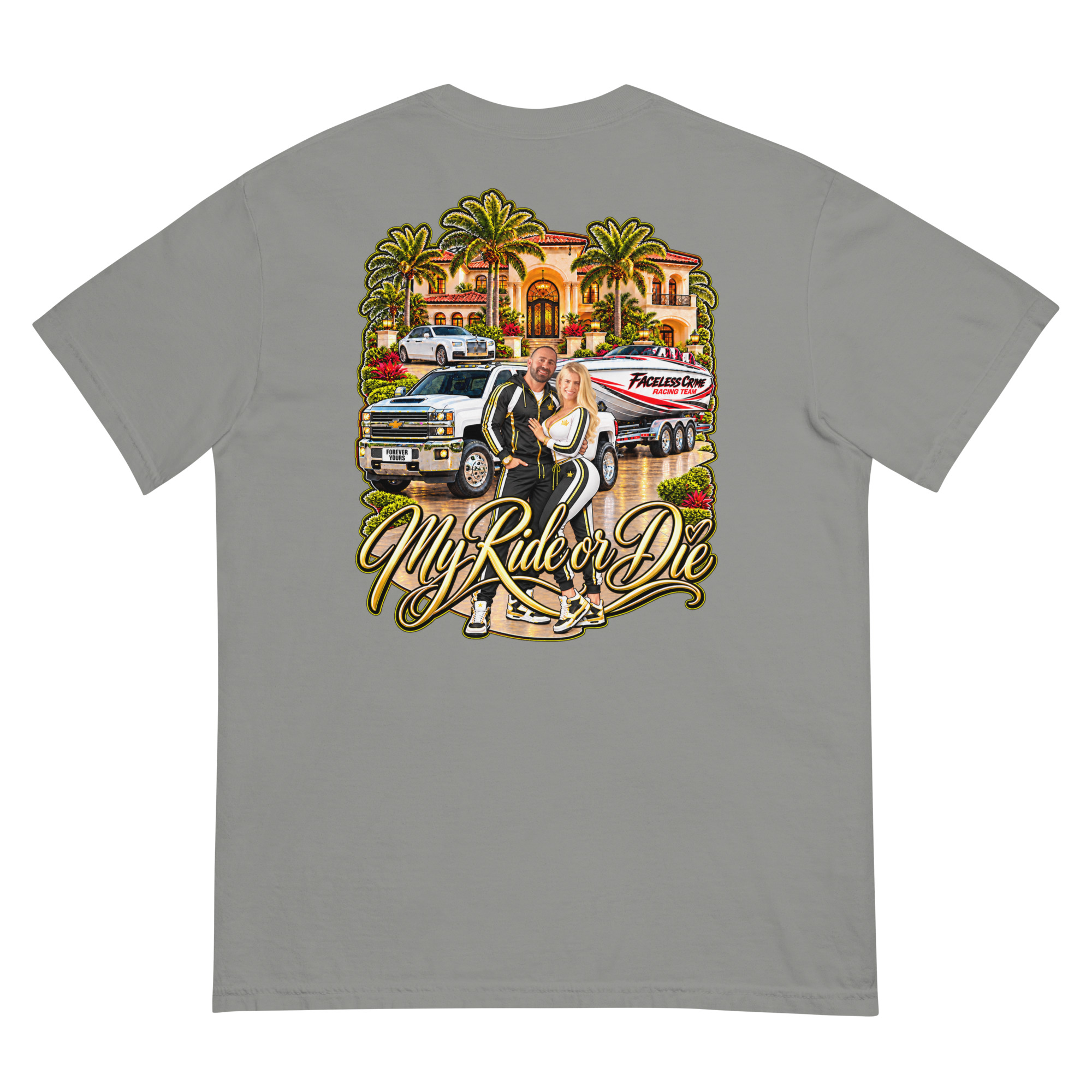 "RIDE OR DIE GOLD" Unisex garment-dyed heavyweight t-shirt - Image 26