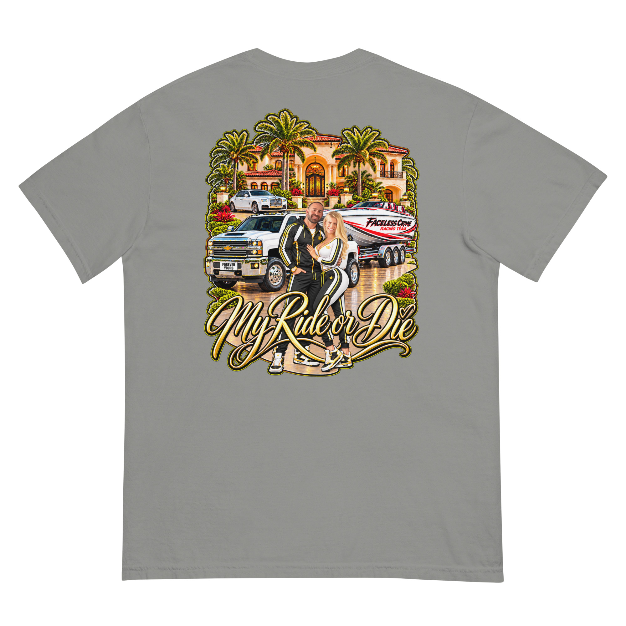 "RIDE OR DIE GOLD" Unisex garment-dyed heavyweight t-shirt - Image 54