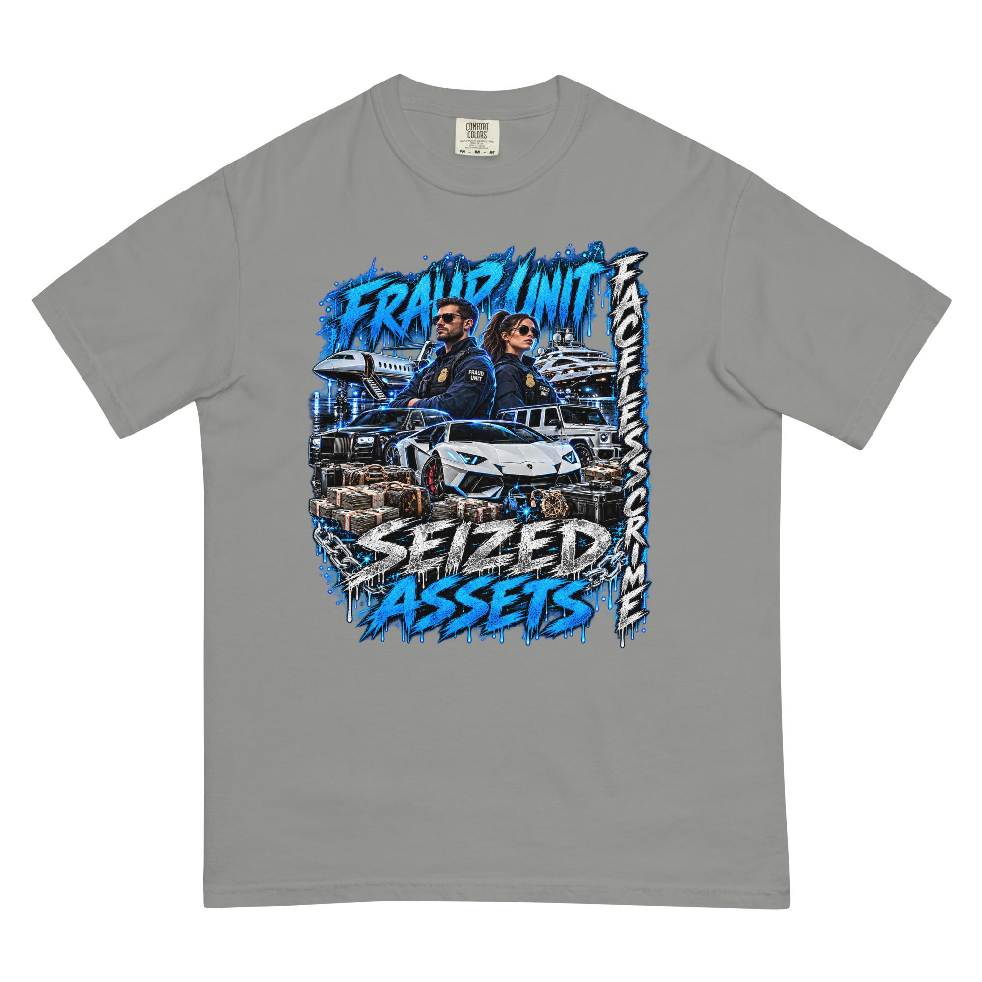 "SEIZED ASSETS (COLOR)" Unisex garment-dyed heavyweight t-shirt - Image 22