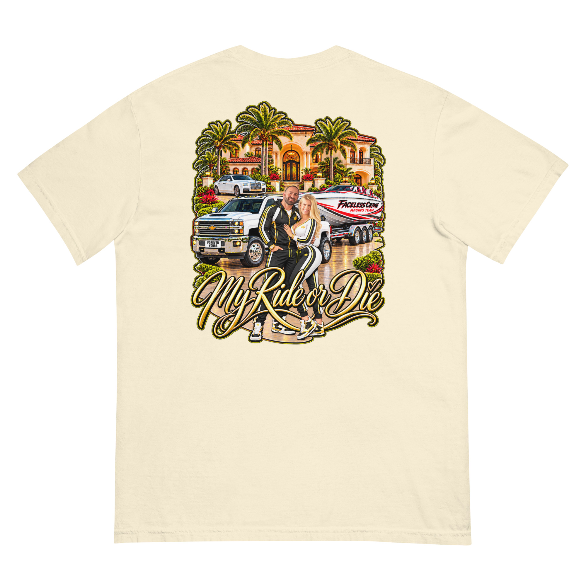 "RIDE OR DIE GOLD" Unisex garment-dyed heavyweight t-shirt - Image 28