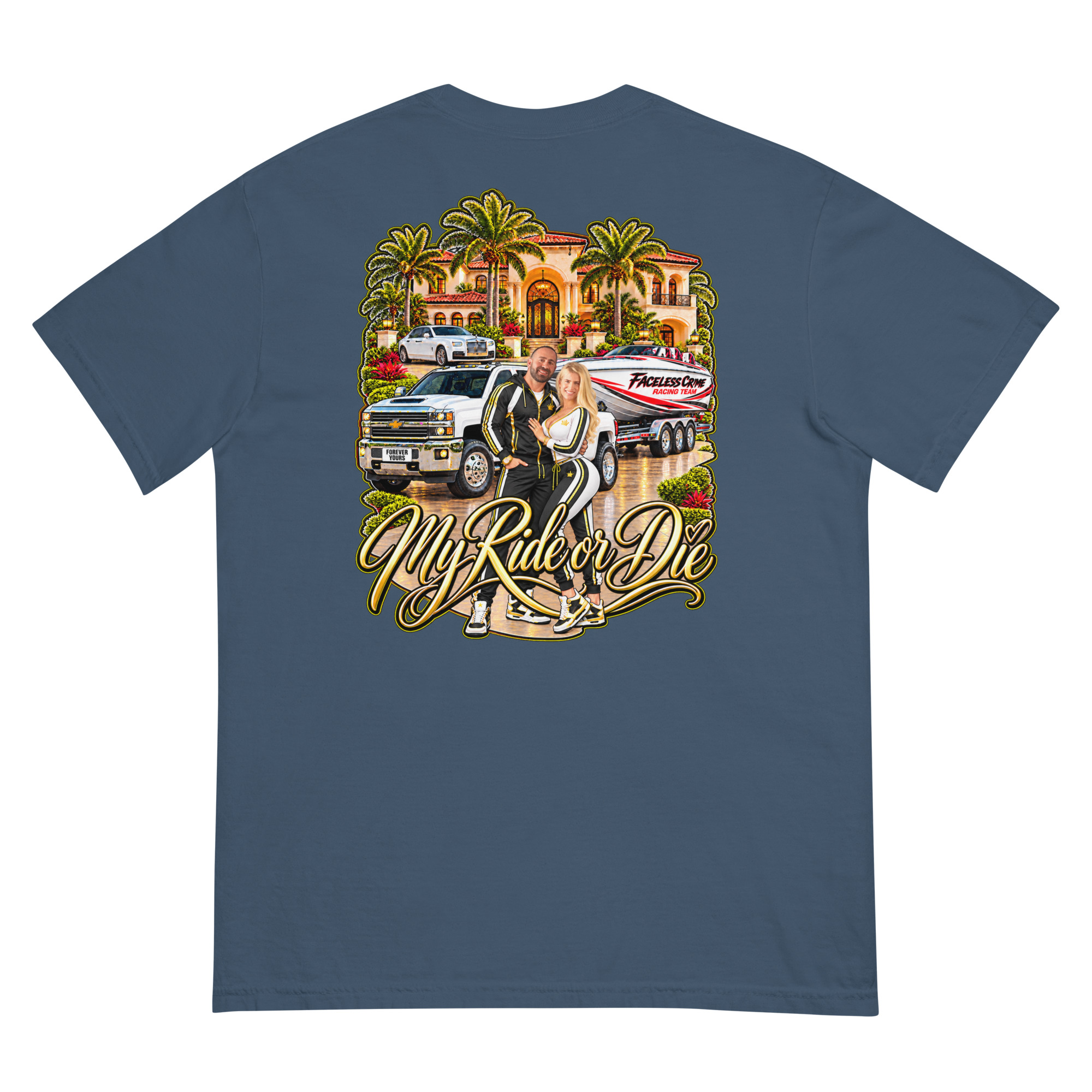 "RIDE OR DIE GOLD" Unisex garment-dyed heavyweight t-shirt - Image 19