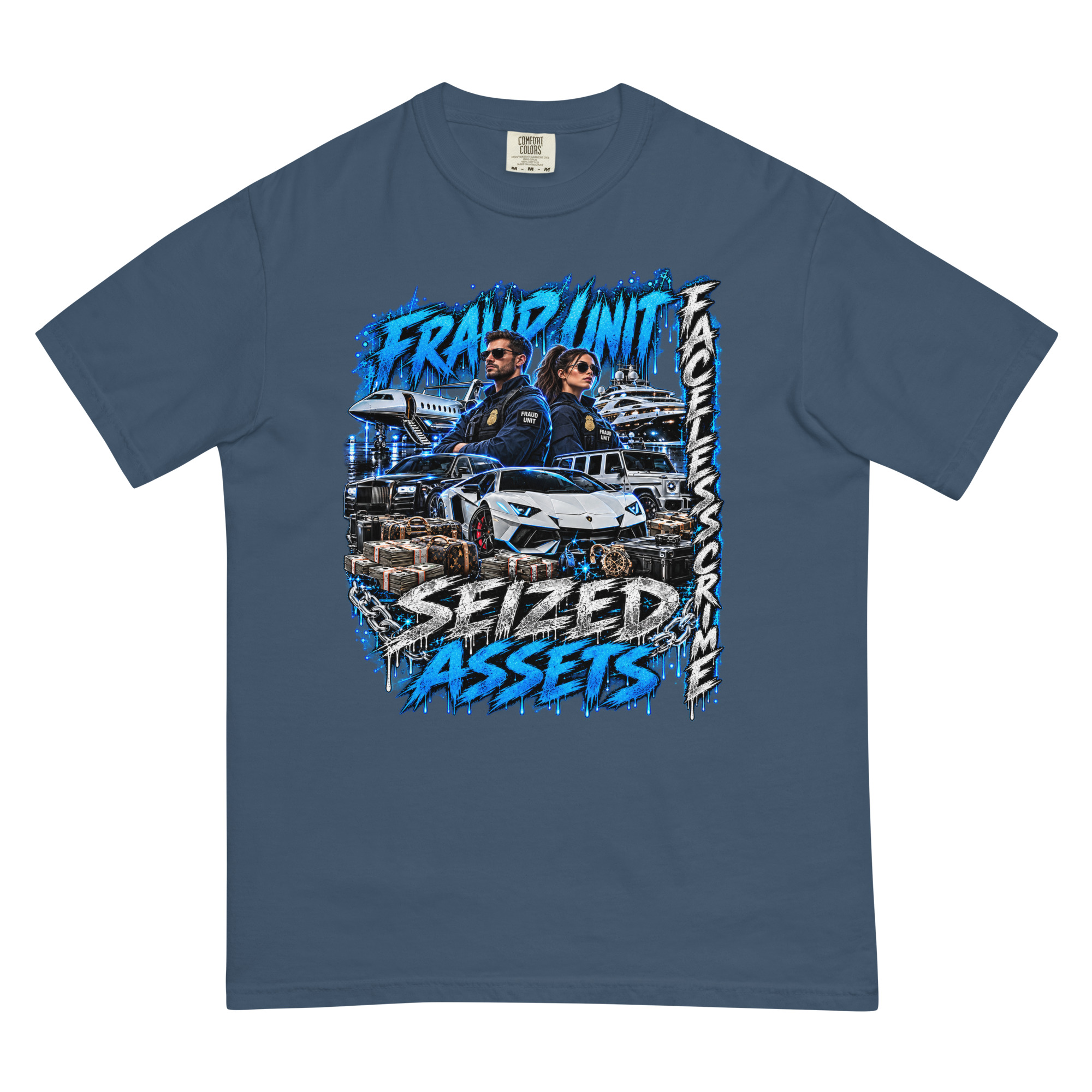 "SEIZED ASSETS (COLOR)" Unisex garment-dyed heavyweight t-shirt - Image 8