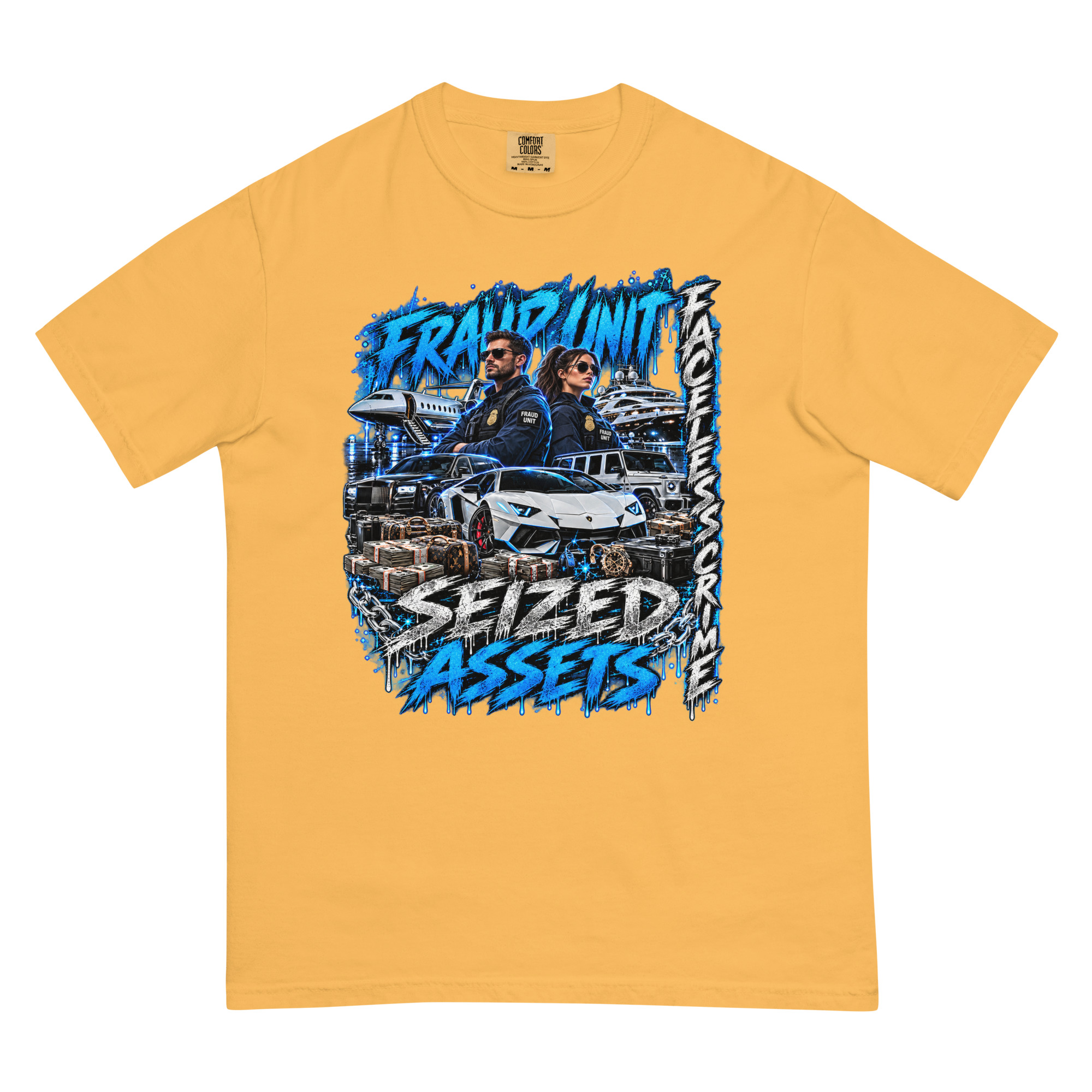 "SEIZED ASSETS (COLOR)" Unisex garment-dyed heavyweight t-shirt - Image 25