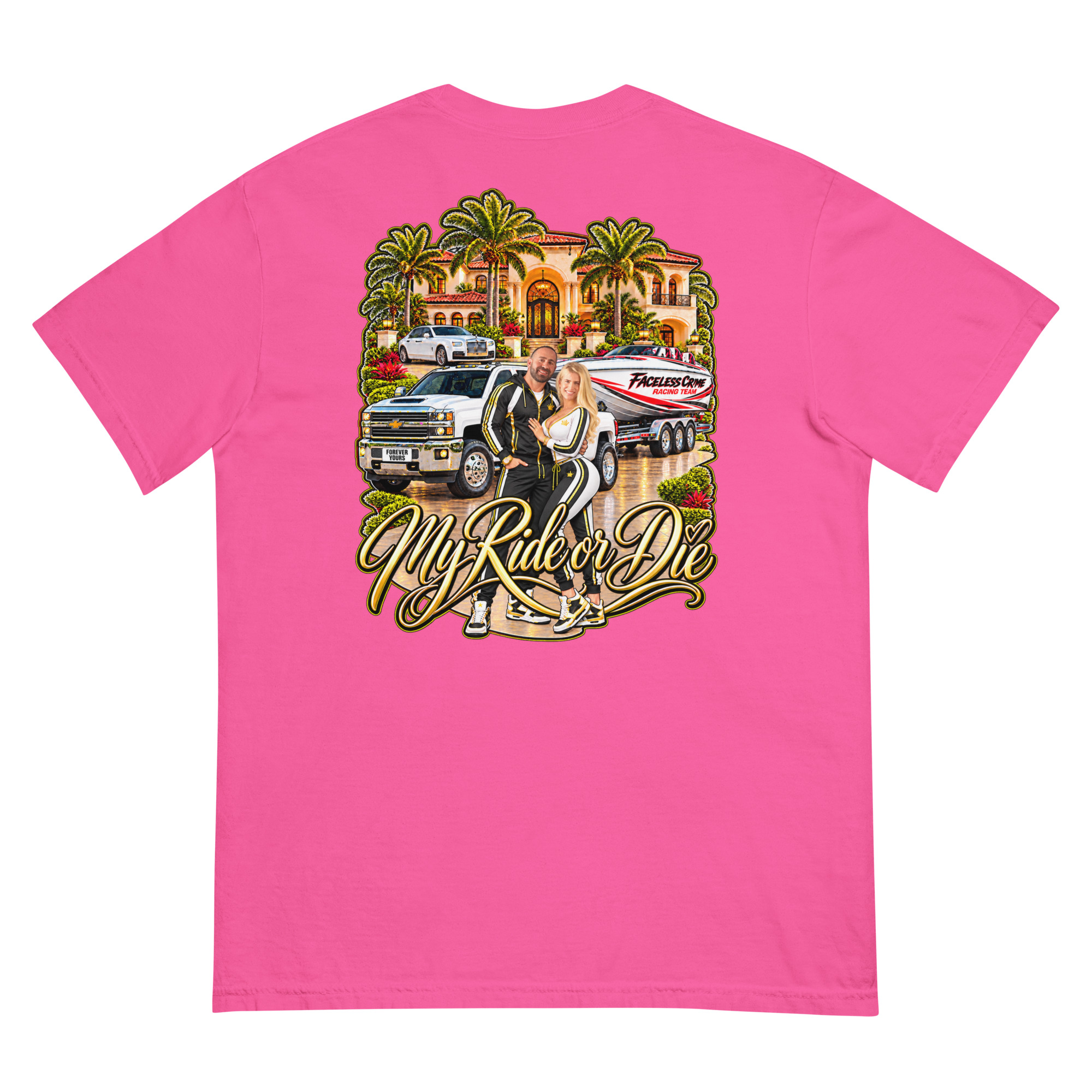 "RIDE OR DIE GOLD" Unisex garment-dyed heavyweight t-shirt - Image 24