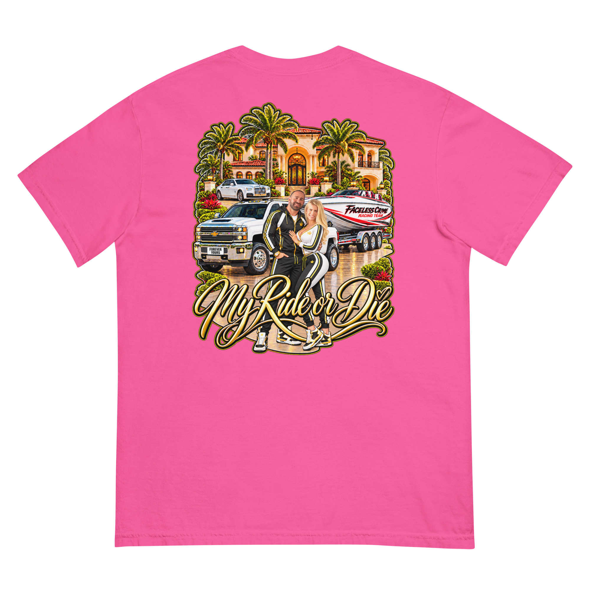 "RIDE OR DIE GOLD" Unisex garment-dyed heavyweight t-shirt - Image 75