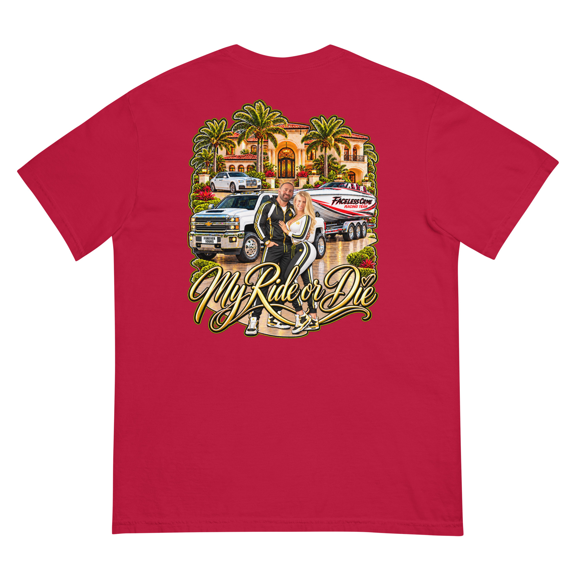 "RIDE OR DIE GOLD" Unisex garment-dyed heavyweight t-shirt - Image 18