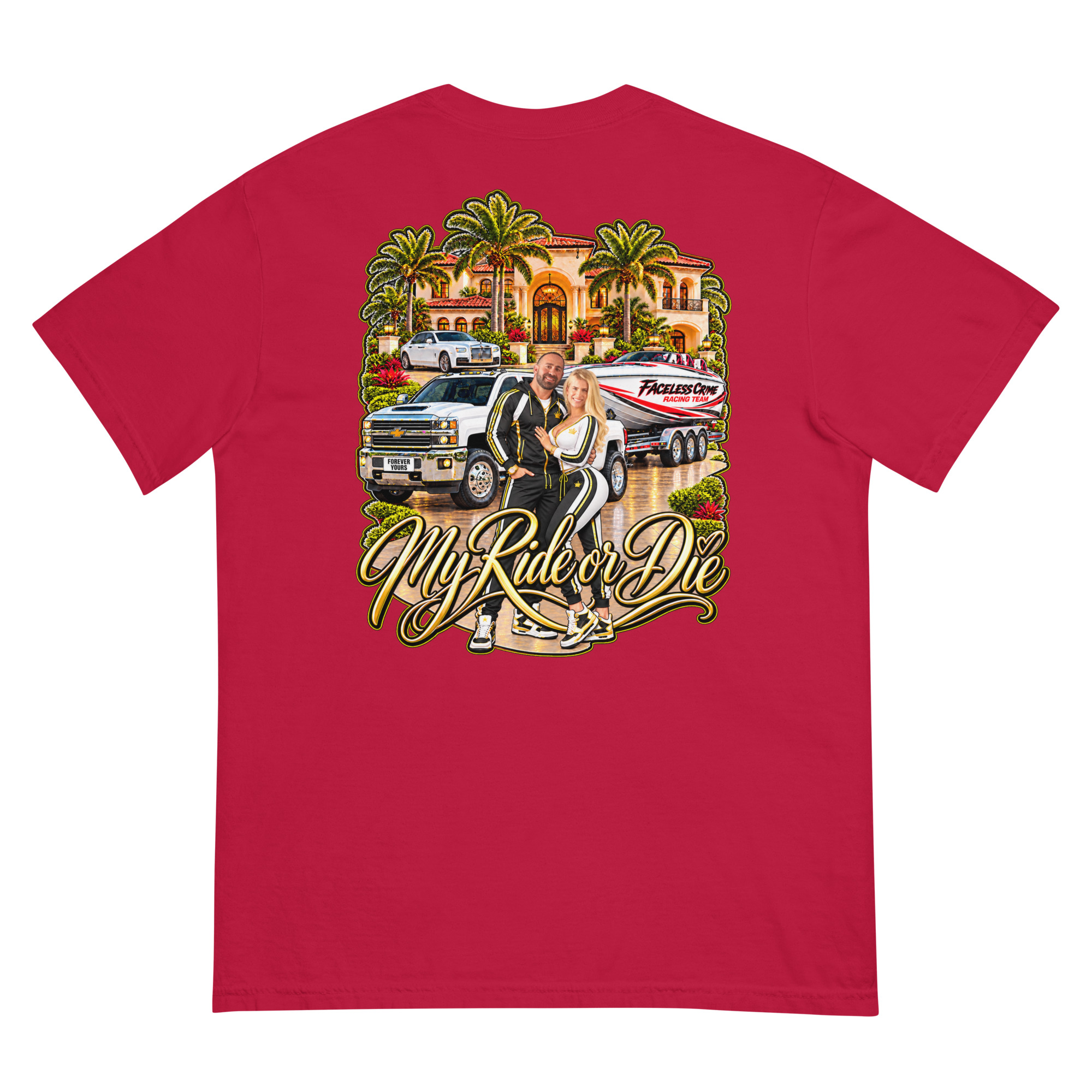 "RIDE OR DIE GOLD" Unisex garment-dyed heavyweight t-shirt - Image 46