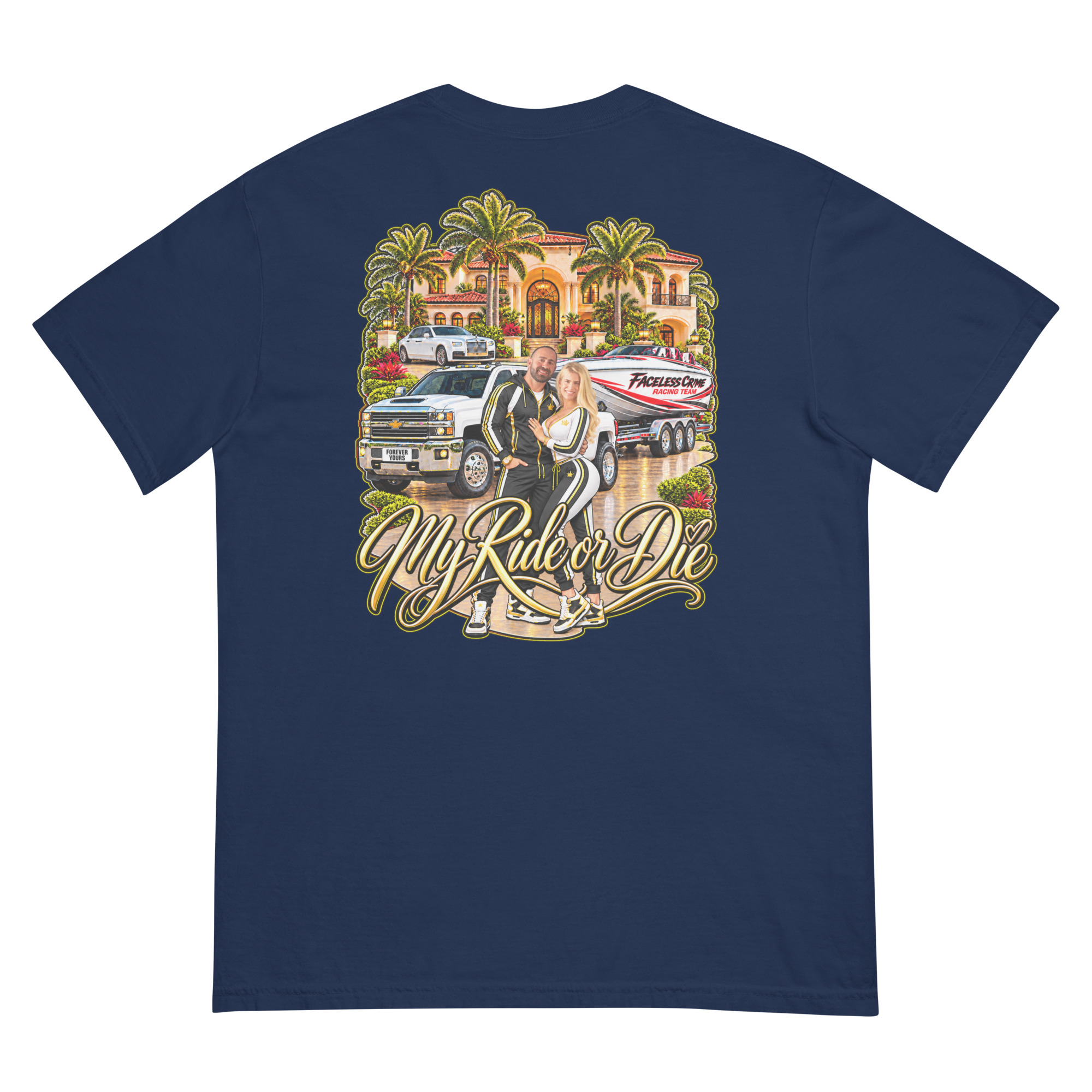 "RIDE OR DIE GOLD" Unisex garment-dyed heavyweight t-shirt - Image 17